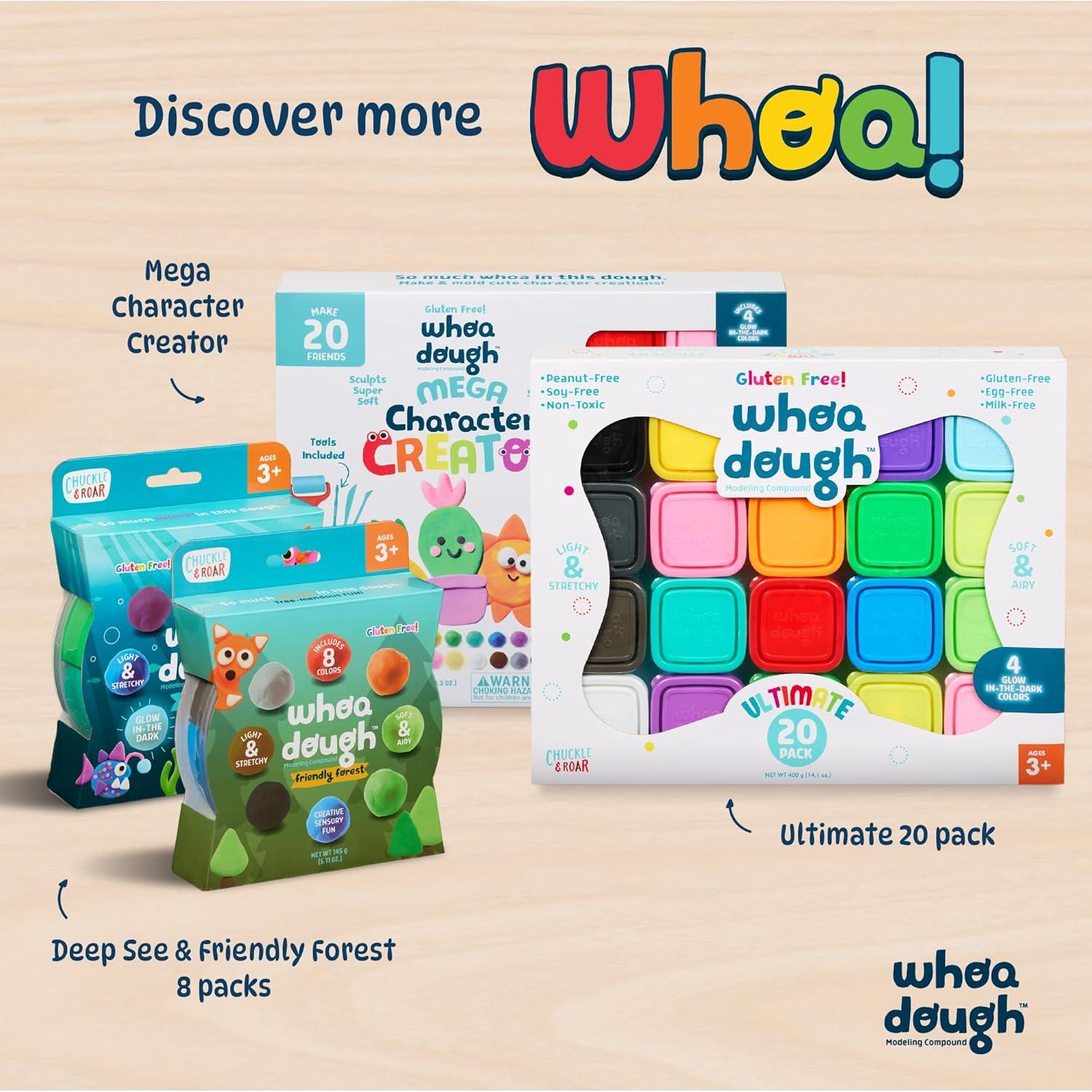 Masa Táctil Whoa Dough Aromas Chuckle & Roar - 8 Colores
