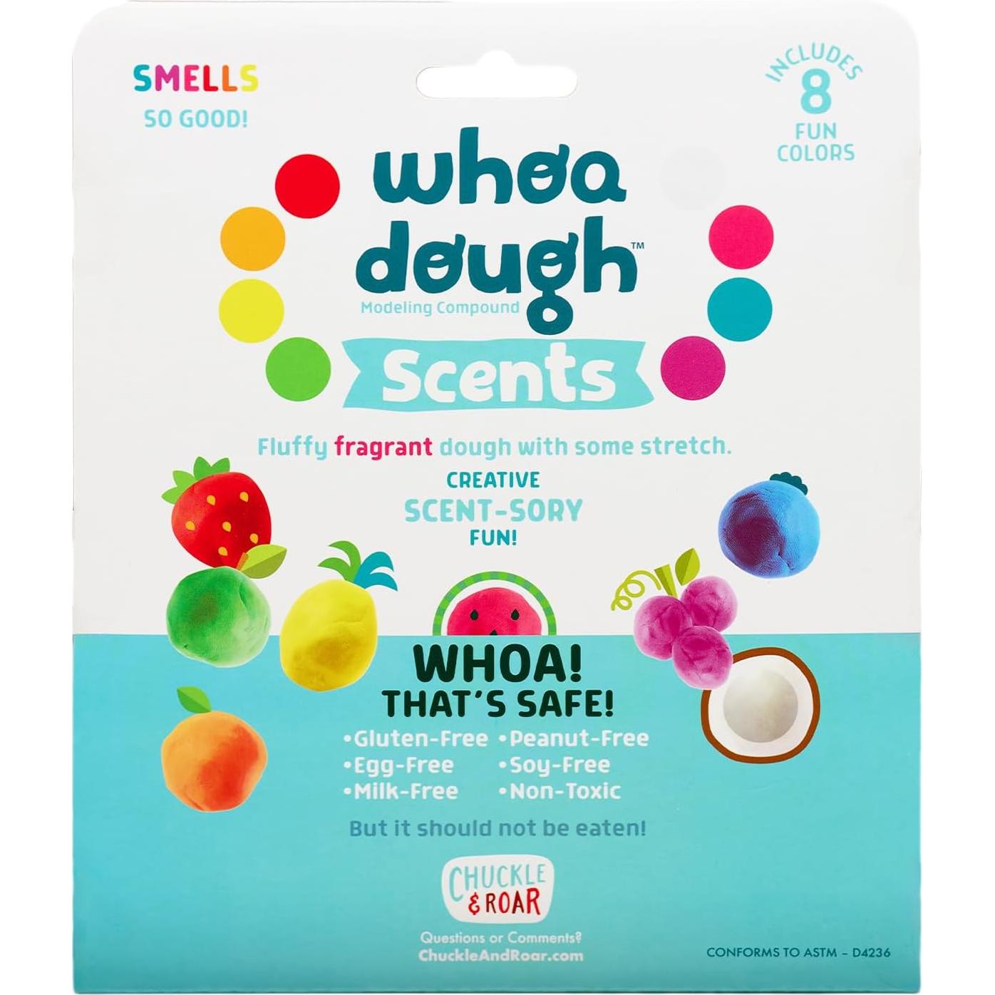 Masa Táctil Whoa Dough Aromas Chuckle & Roar - 8 Colores