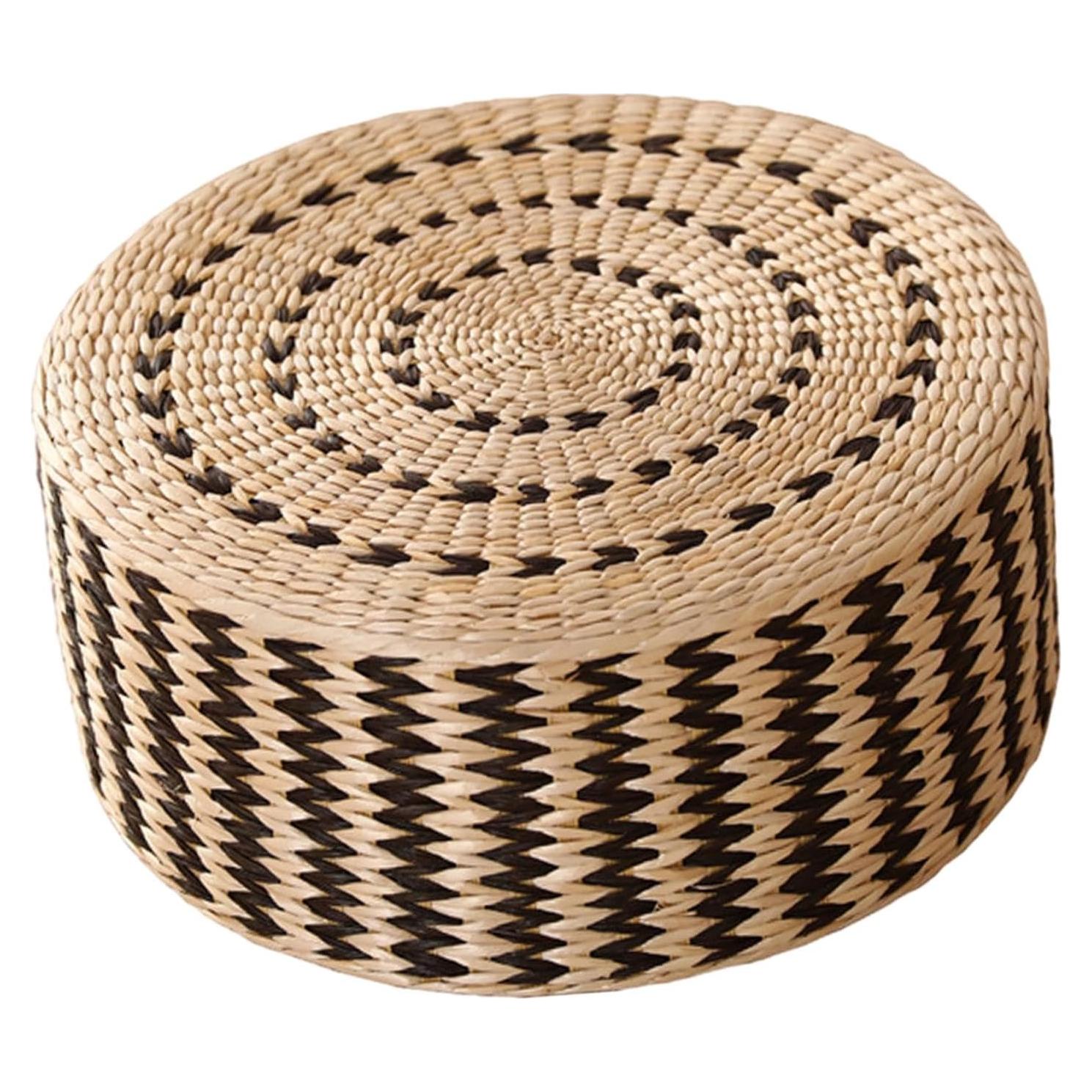 Cojín de Meditación Leefasy Redondo 45cm Negro Suave