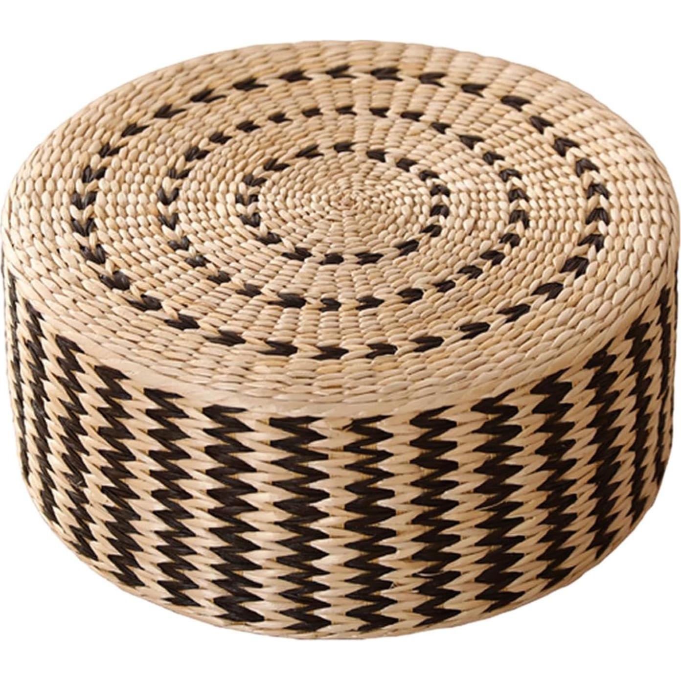 Cojín de Meditación Leefasy Redondo 45cm Negro Suave