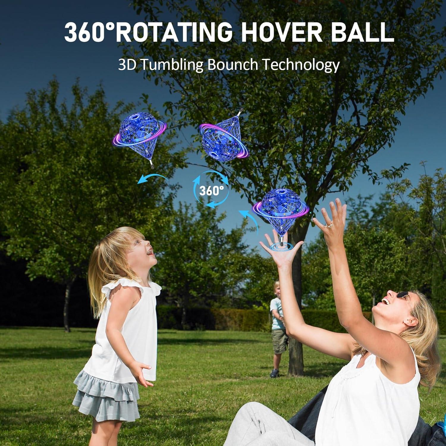 Bola Voladora Dhapy Azul-L 360° Controlada por Mano