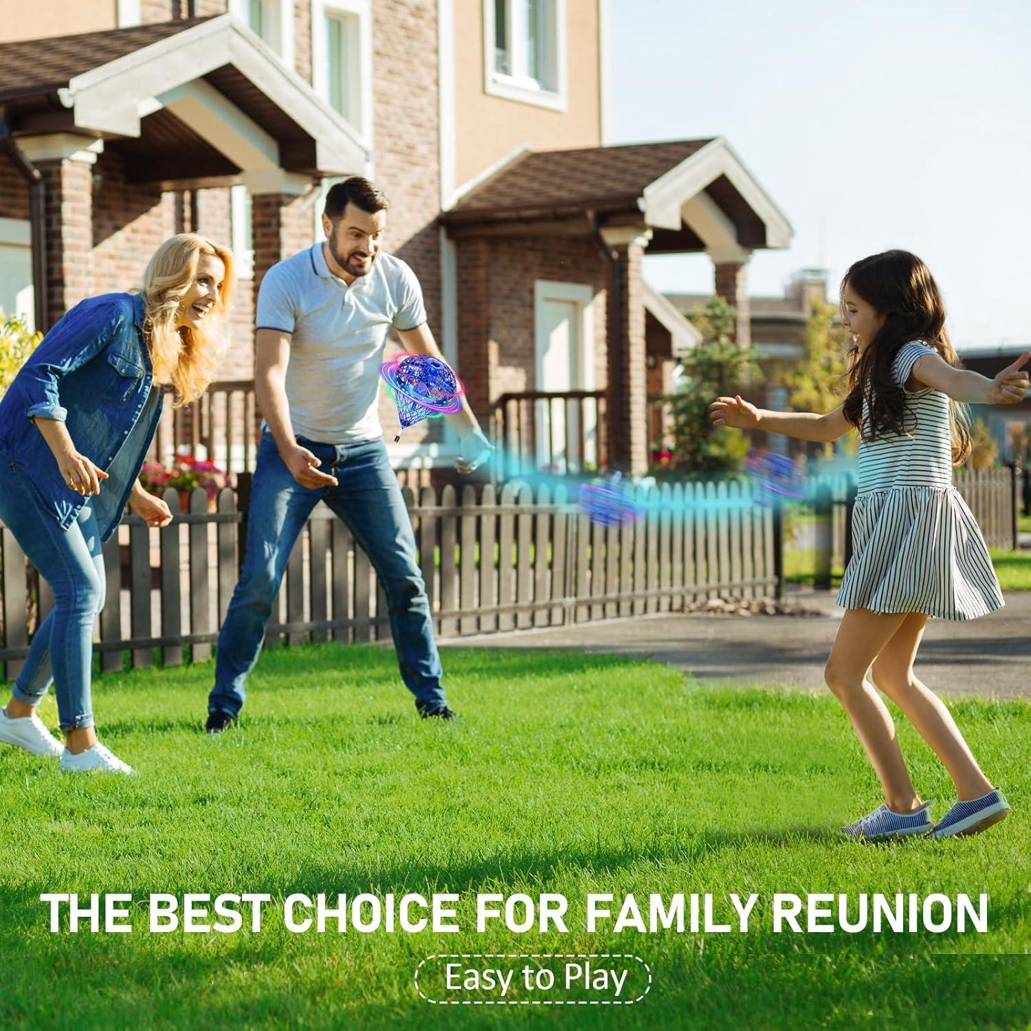 Bola Voladora Dhapy Azul-L 360° Controlada por Mano