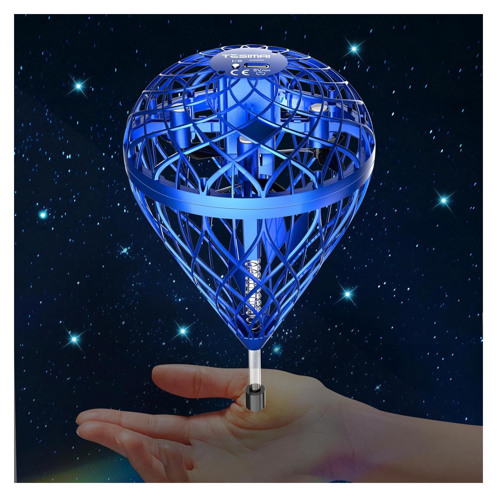 Bola Voladora Dhapy Azul-S 360° Rotación Juguete Interactivo