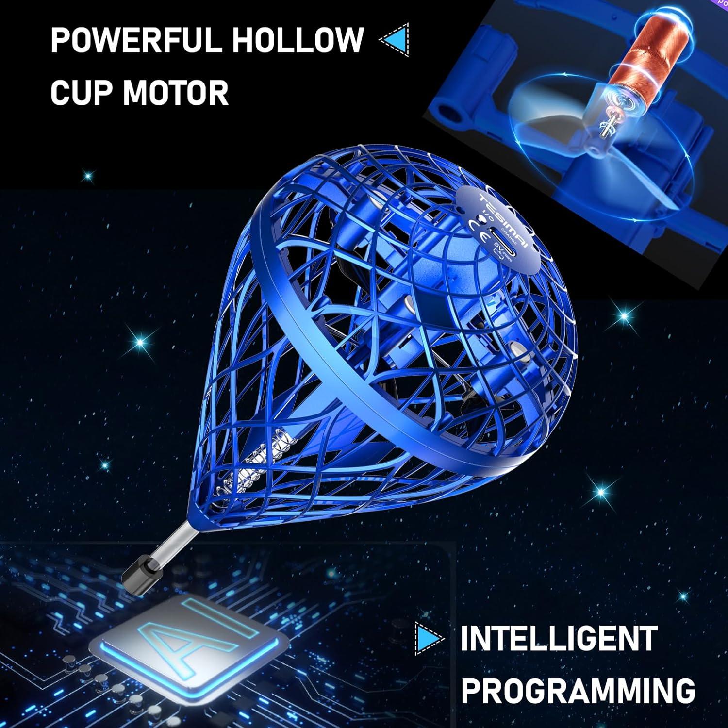 Bola Voladora Dhapy Azul-S 360° Rotación Juguete Interactivo