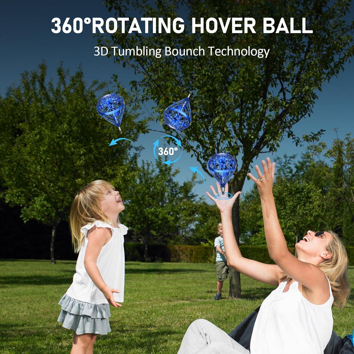 Bola Voladora Dhapy Azul-S 360° Rotación Juguete Interactivo