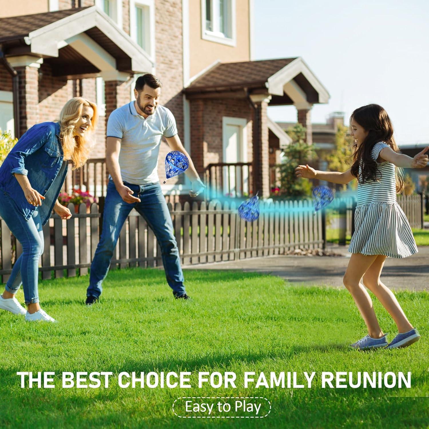 Bola Voladora Dhapy Azul-S 360° Rotación Juguete Interactivo