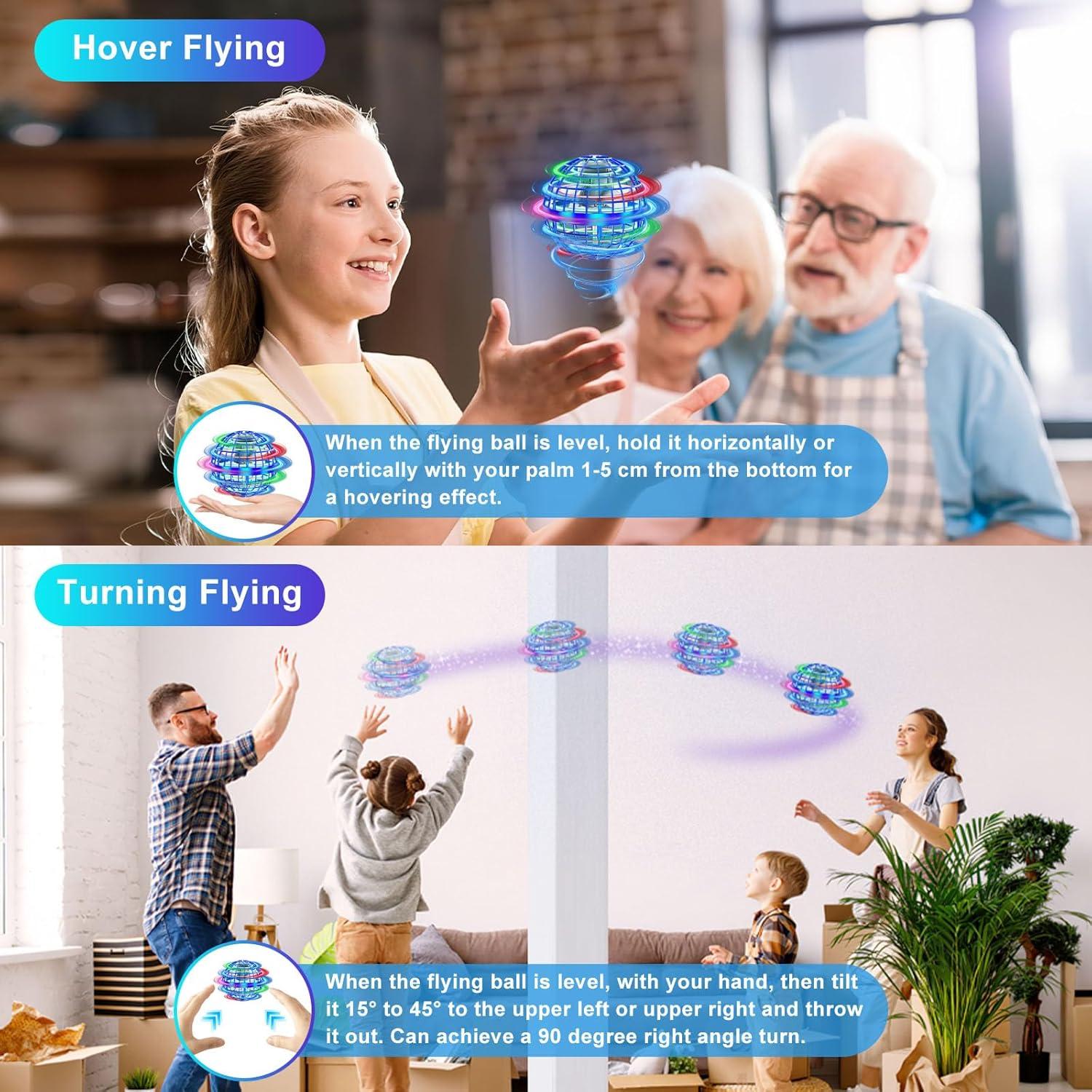 Dron Volador Controlado por Mano PlanCiTi TSM006-B Azul