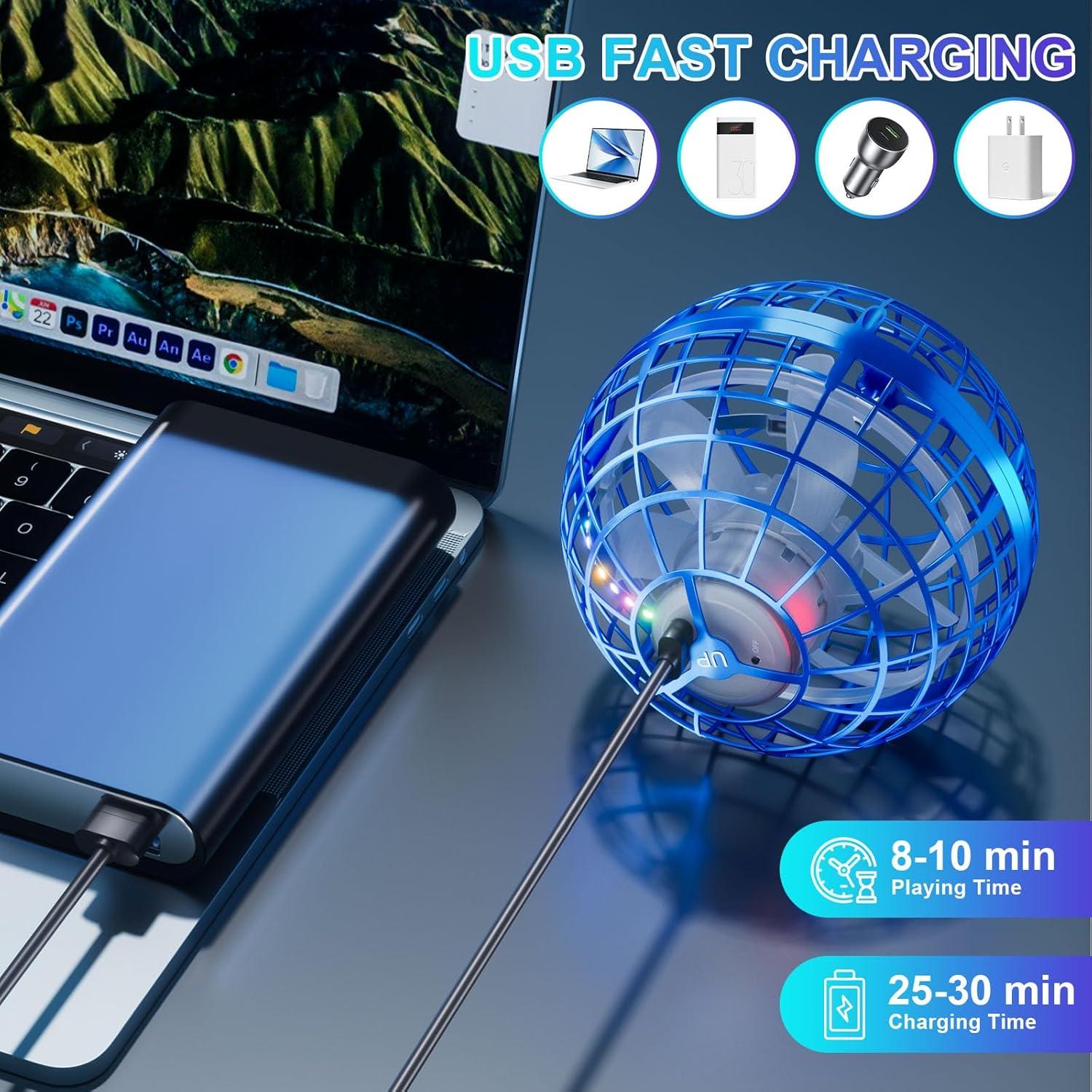 Dron Volador Controlado por Mano PlanCiTi TSM006-B Azul