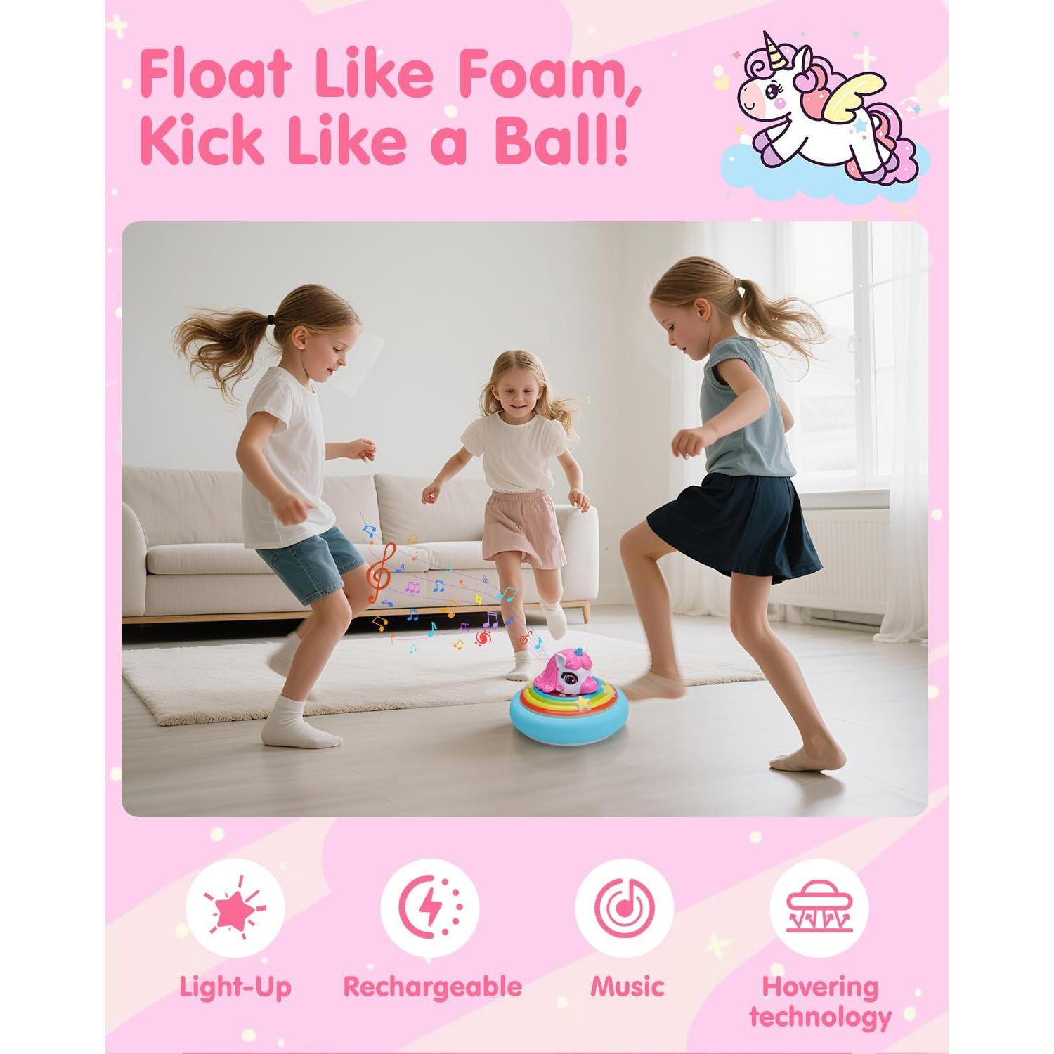 Pelota de Fútbol Flotante Unicornio LED Recargable 18cm