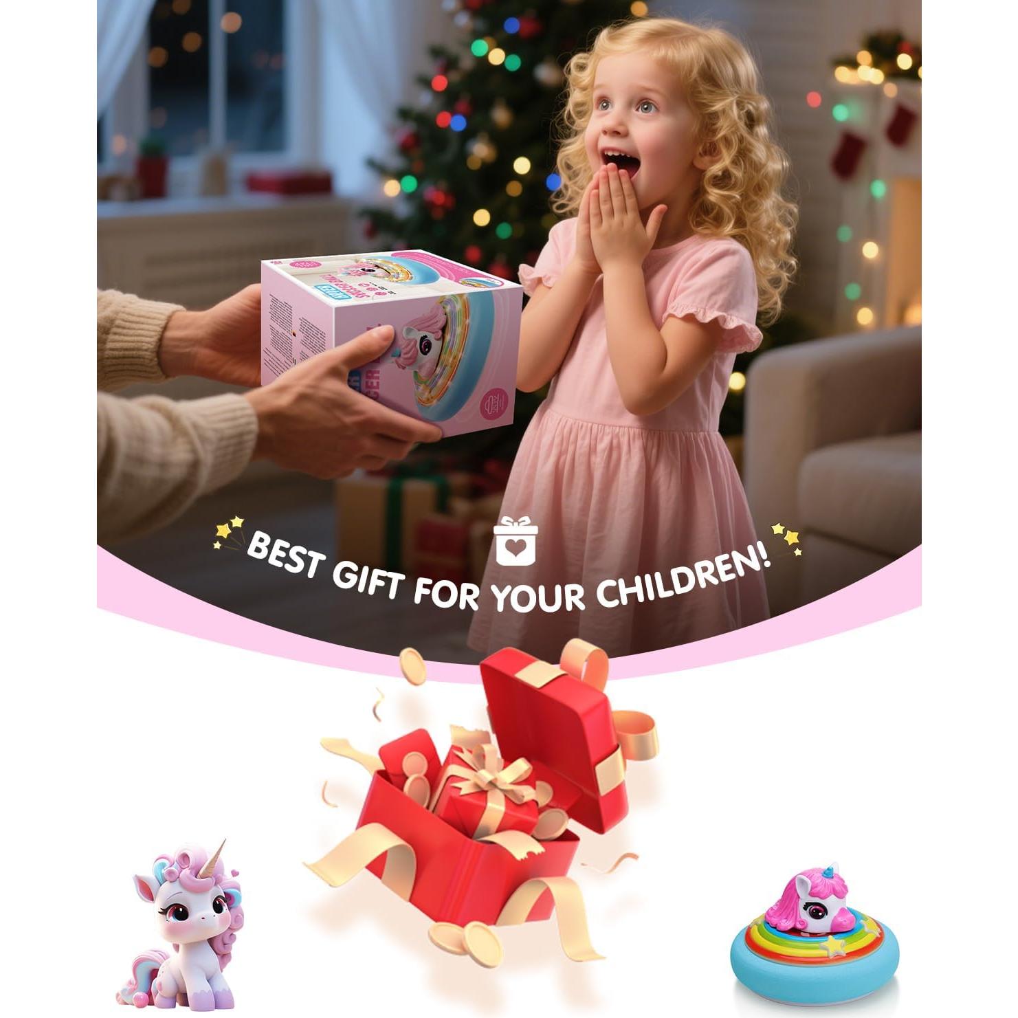 Pelota de Fútbol Flotante Unicornio LED Recargable 18cm