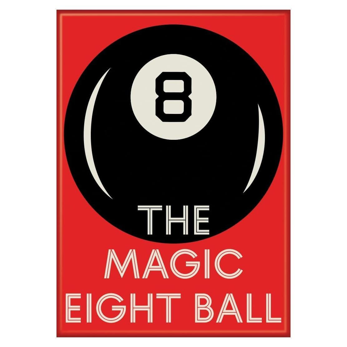 Imán Ata-Boy Bola Mágica 8 Rojo 6.35 x 8.89 cm