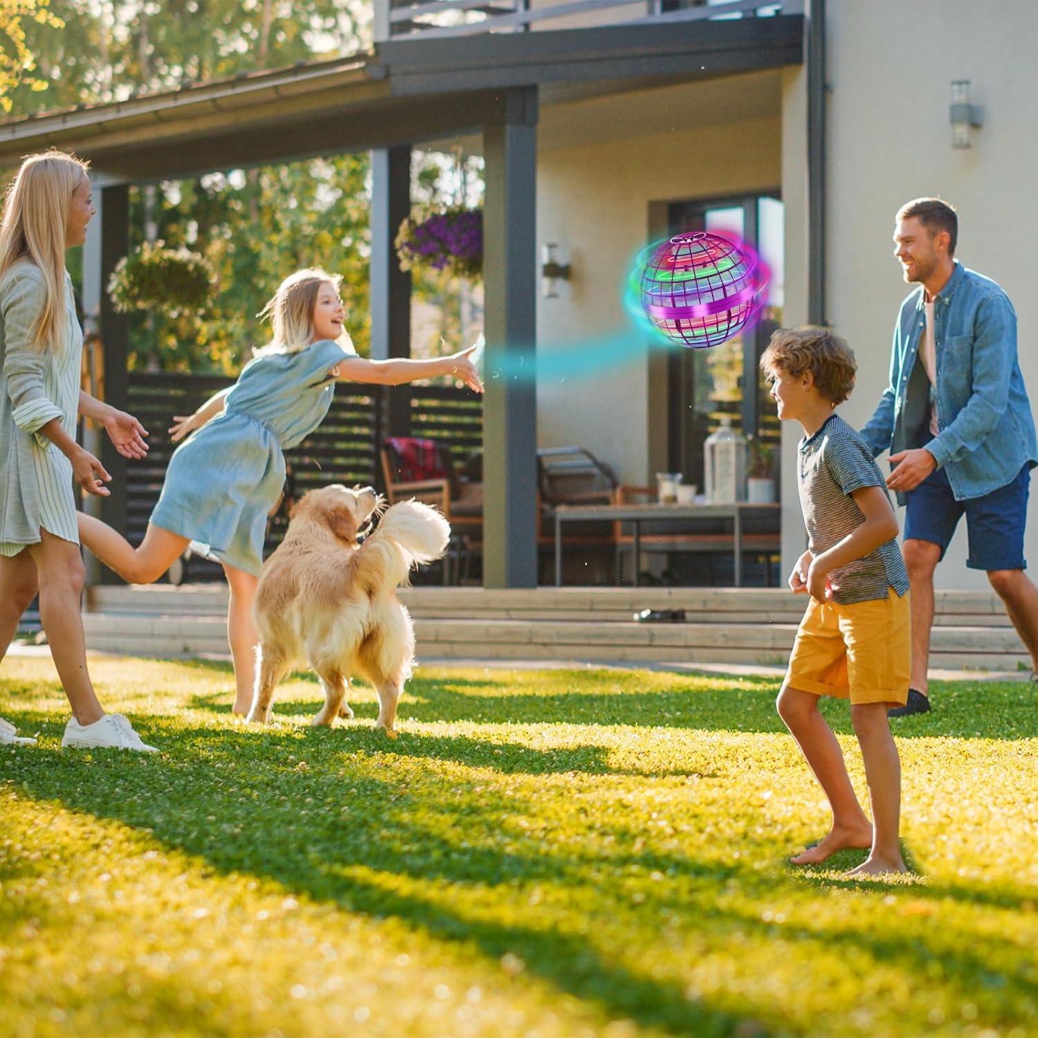 Bola Voladora Orbital LED Obbay 8.64cm - Juguete Interactivo