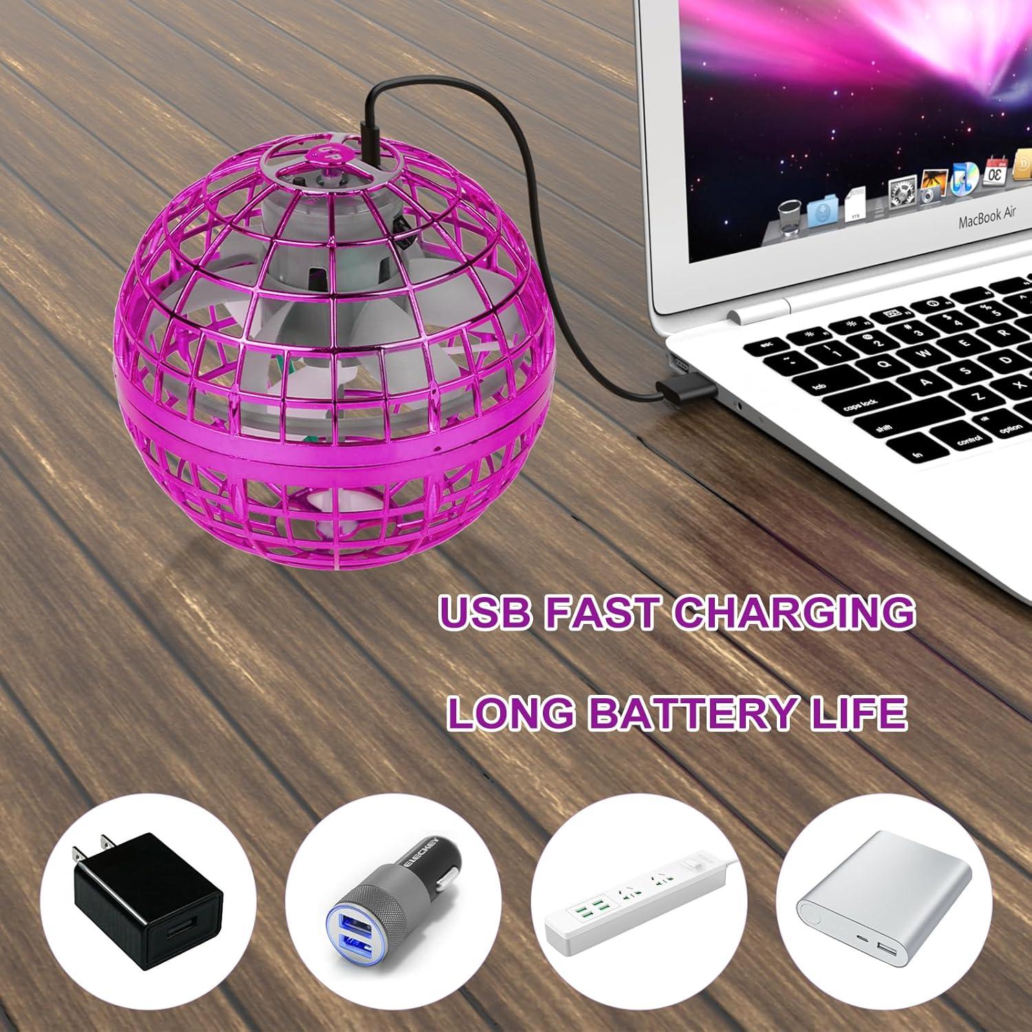 Bola Voladora Orbital LED Obbay 8.64cm - Juguete Interactivo