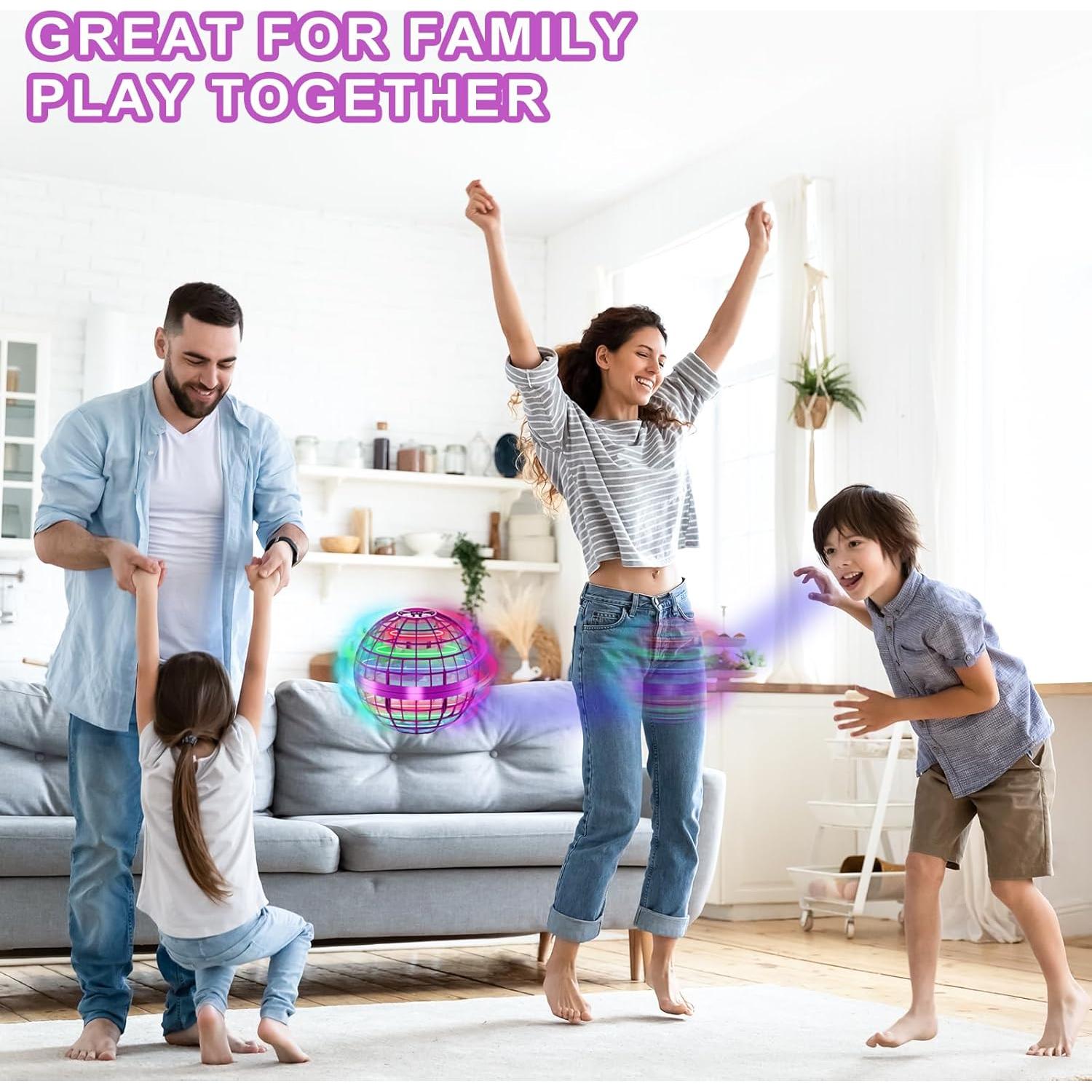 Bola Voladora Orbital LED Obbay 8.64cm - Juguete Interactivo