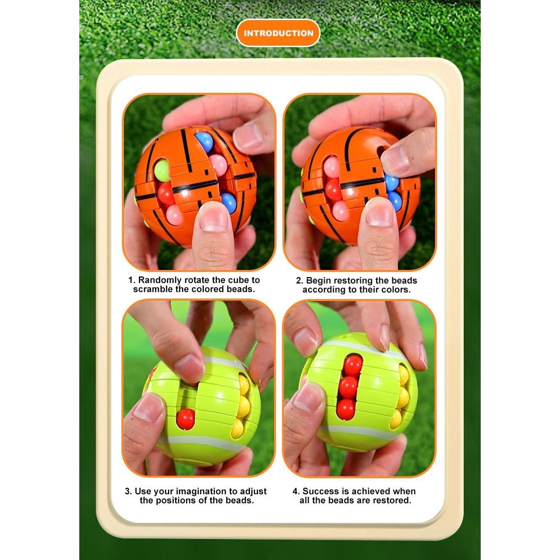 Grano Mágico de Rompecabezas 3D Zonopy - Juguete Antiestrés 6.35 cm