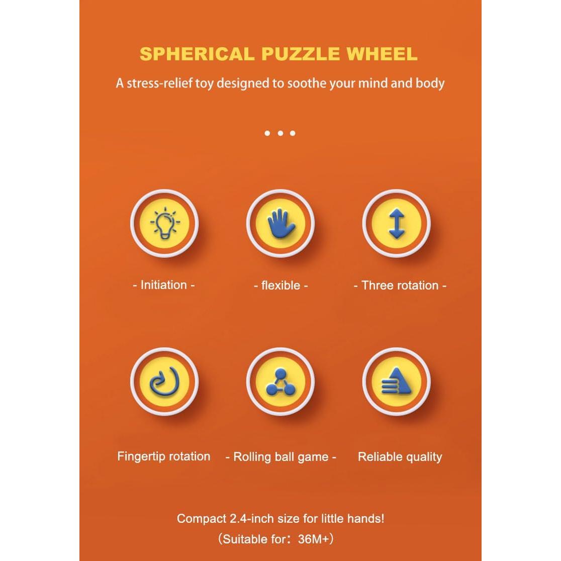 Grano Mágico de Rompecabezas 3D Zonopy - Juguete Antiestrés 6.35 cm