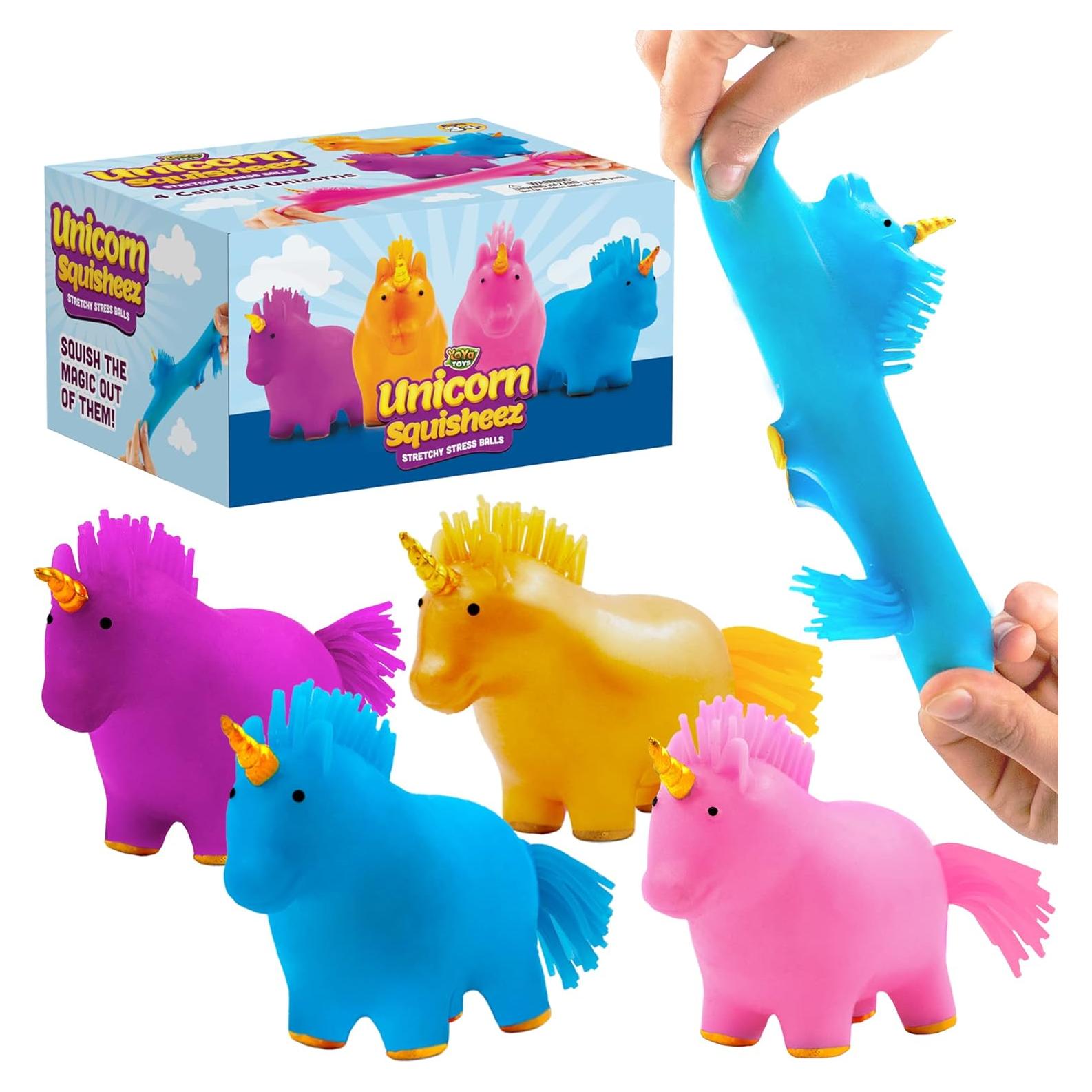 Pelotas Antiestrés Unicornio YoYa Juguetes - Juego de 4