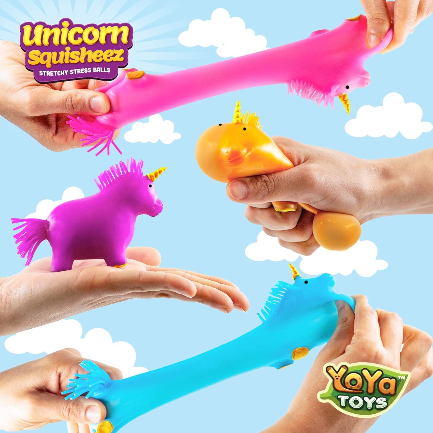 Pelotas Antiestrés Unicornio YoYa Juguetes - Juego de 4