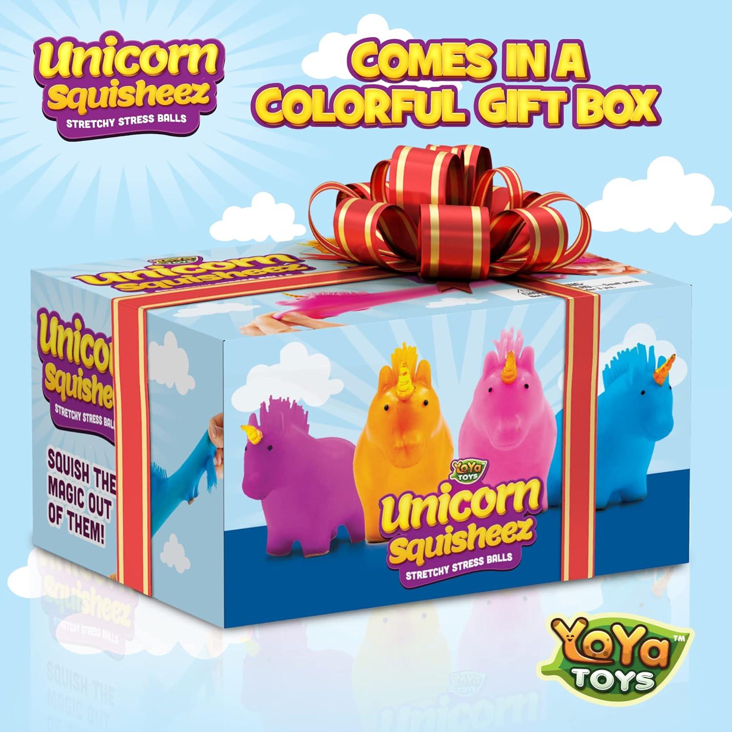 Pelotas Antiestrés Unicornio YoYa Juguetes - Juego de 4