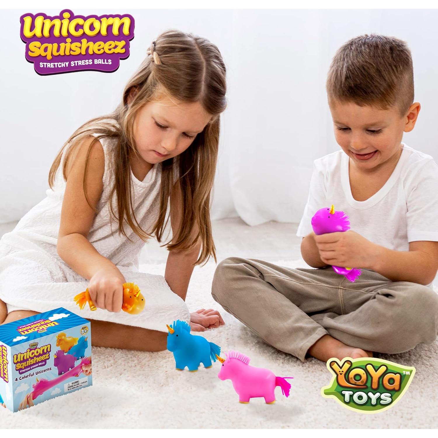 Pelotas Antiestrés Unicornio YoYa Juguetes - Juego de 4