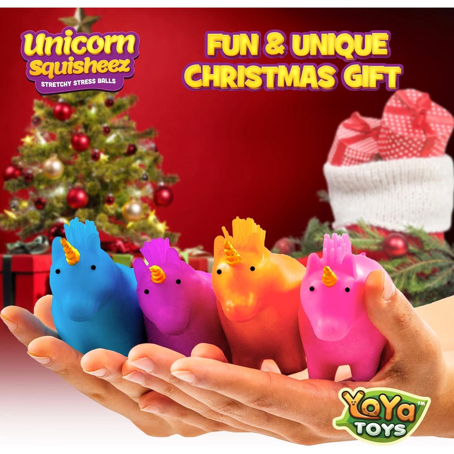 Pelotas Antiestrés Unicornio YoYa Juguetes - Juego de 4