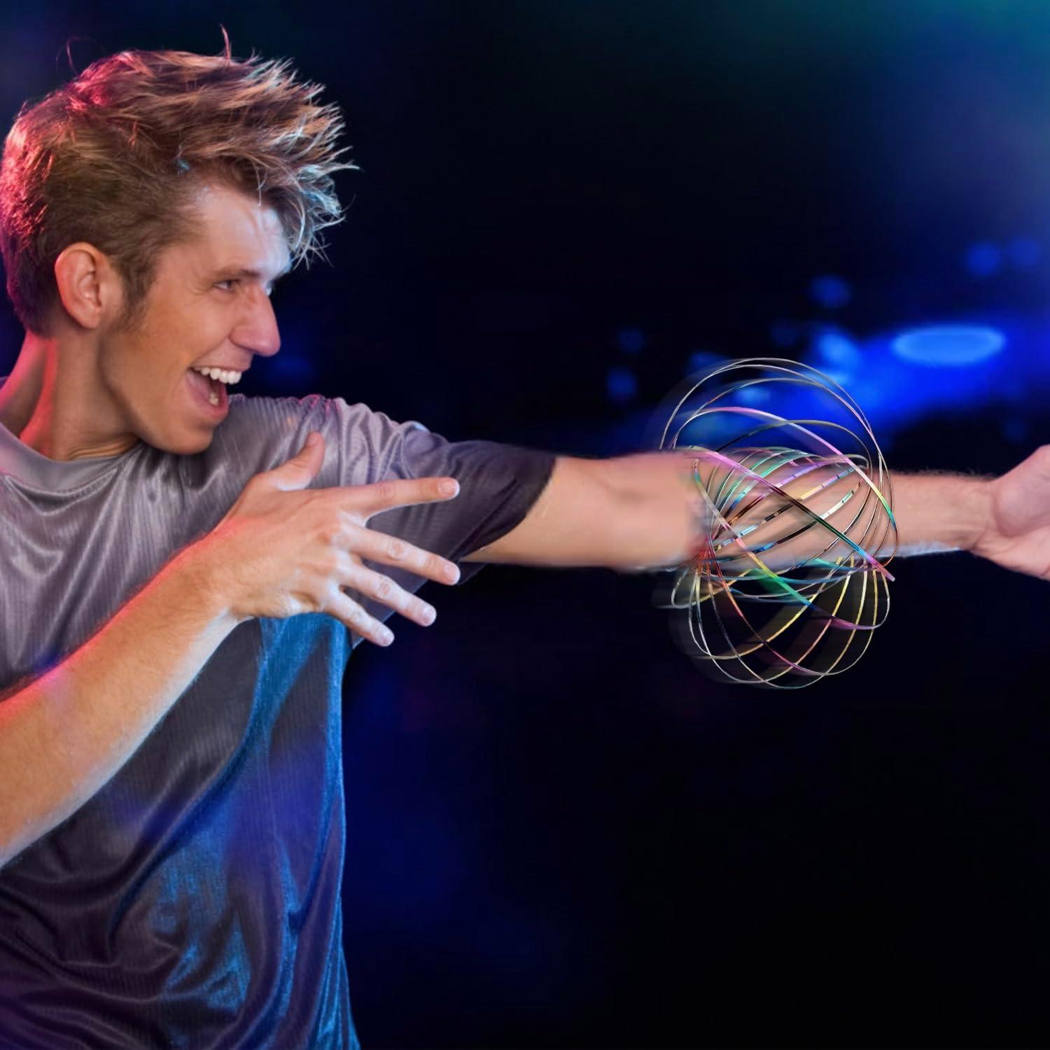 Anillo de Flujo Antiestrés Spinner Jishi 3D Acero Inoxidable