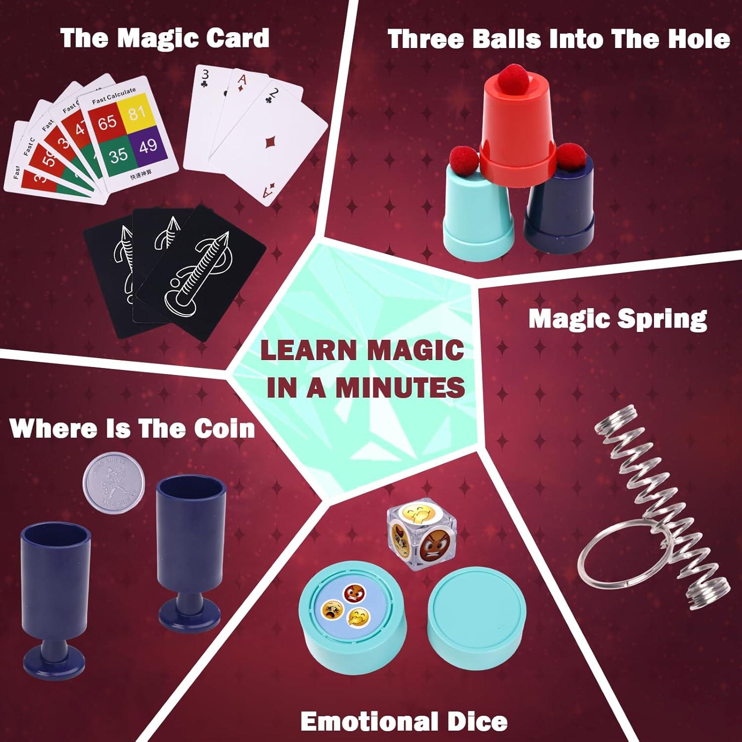 Kit de Magia 28 en 1 TENTAM para Niños 6+ Instrucciones en Video