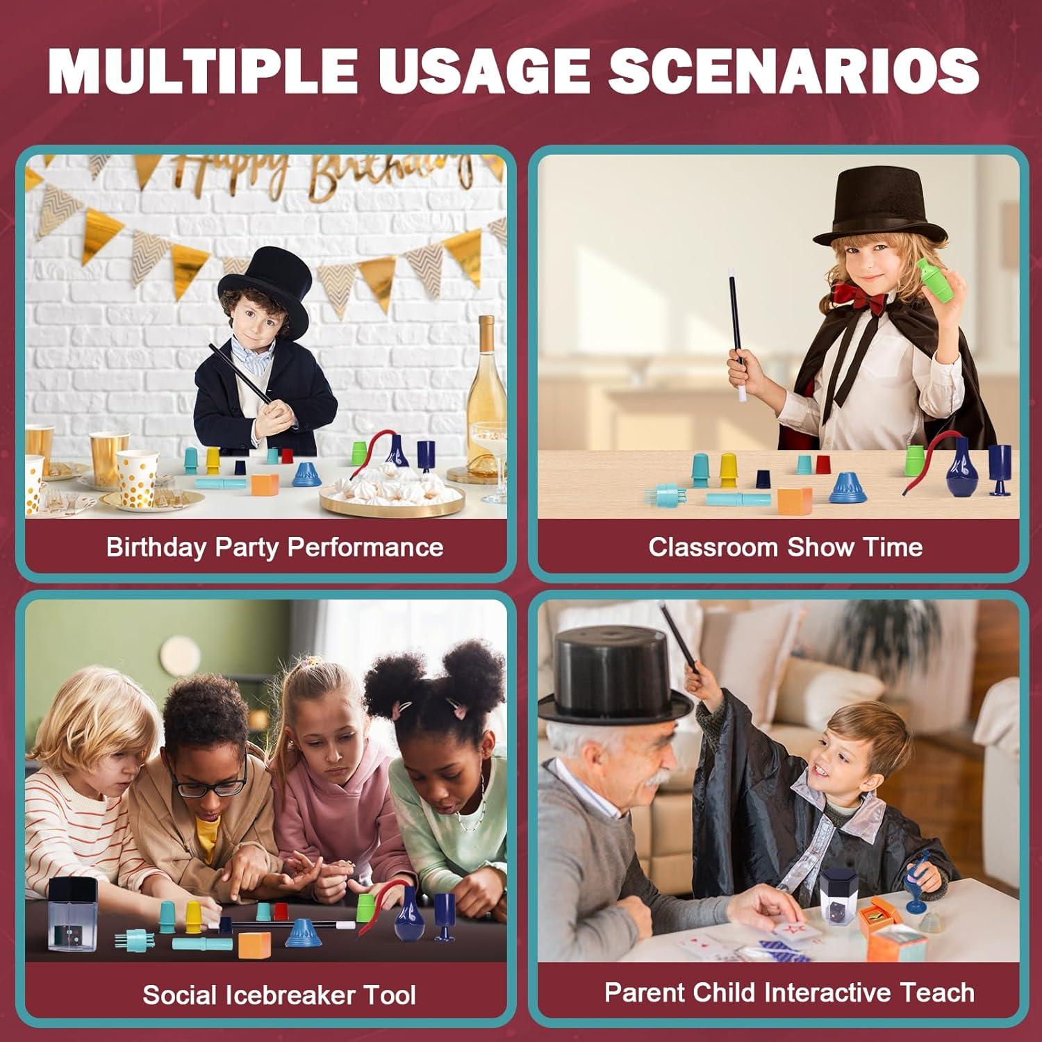 Kit de Magia 28 en 1 TENTAM para Niños 6+ Instrucciones en Video