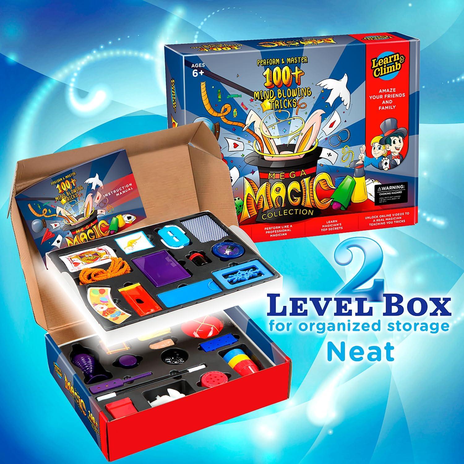 Kit de Magia Aprende y Escala para Niños - 28 Trucos Mágicos