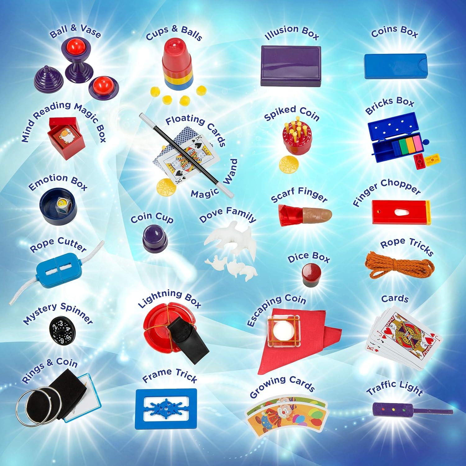 Kit de Magia Aprende y Escala para Niños - 28 Trucos Mágicos