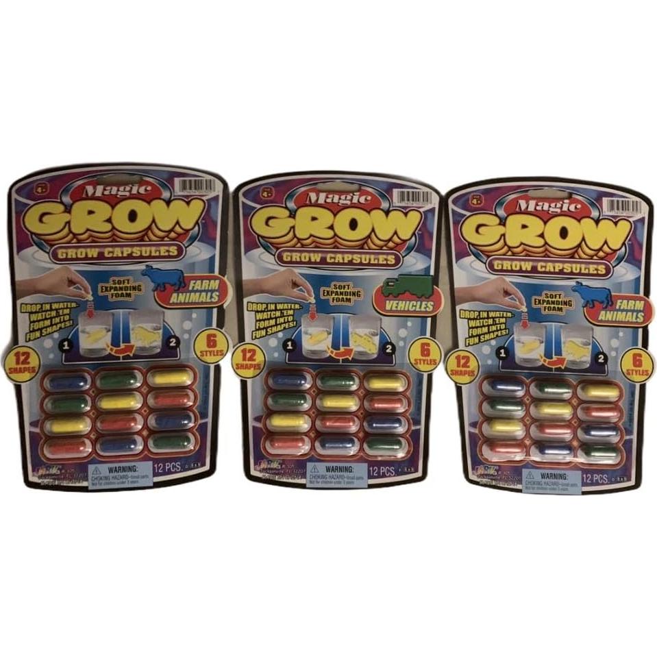 Cápsulas Mágicas Crecientes JA-RU - 12 Unidades de Animales