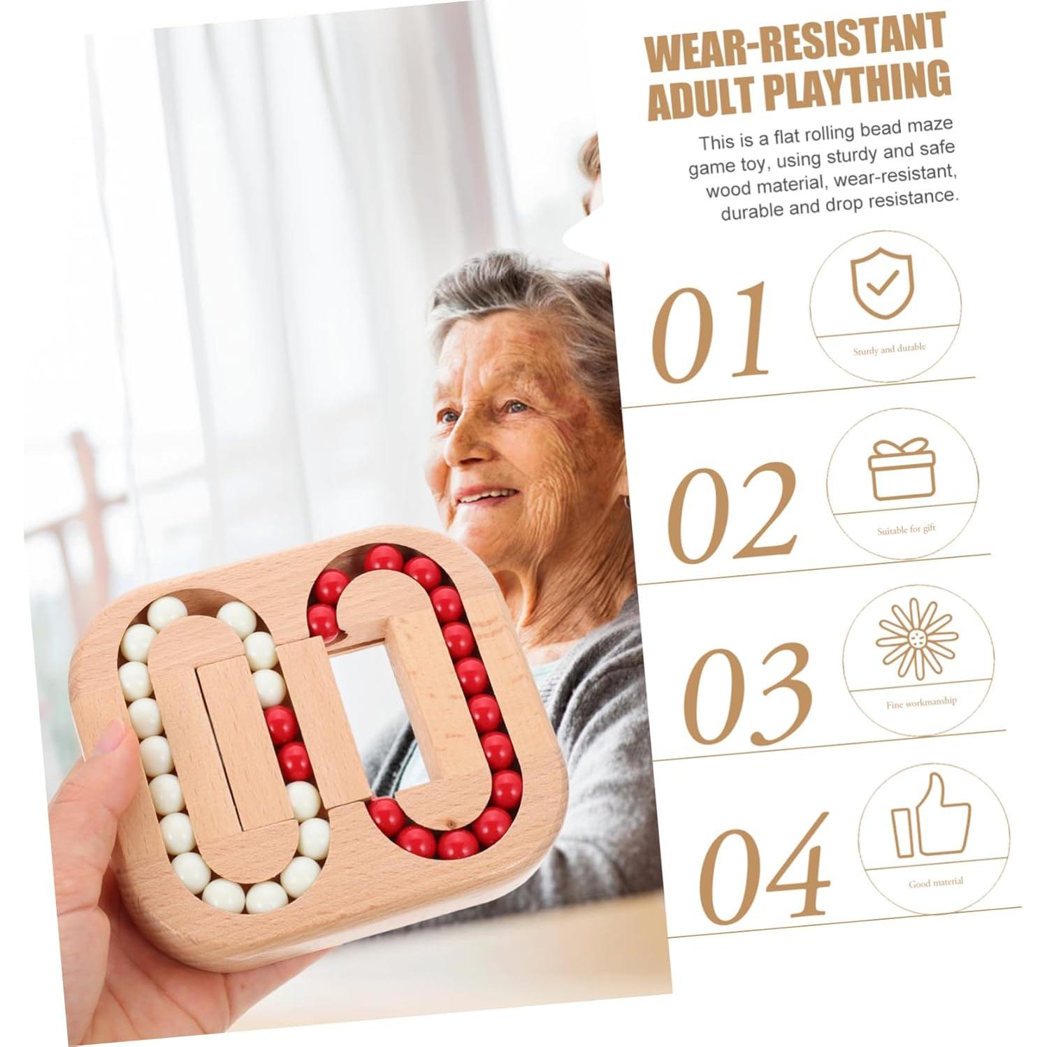 Cubo Giratorio de Madera Toyvian para Aliviar Estrés 33x29cm