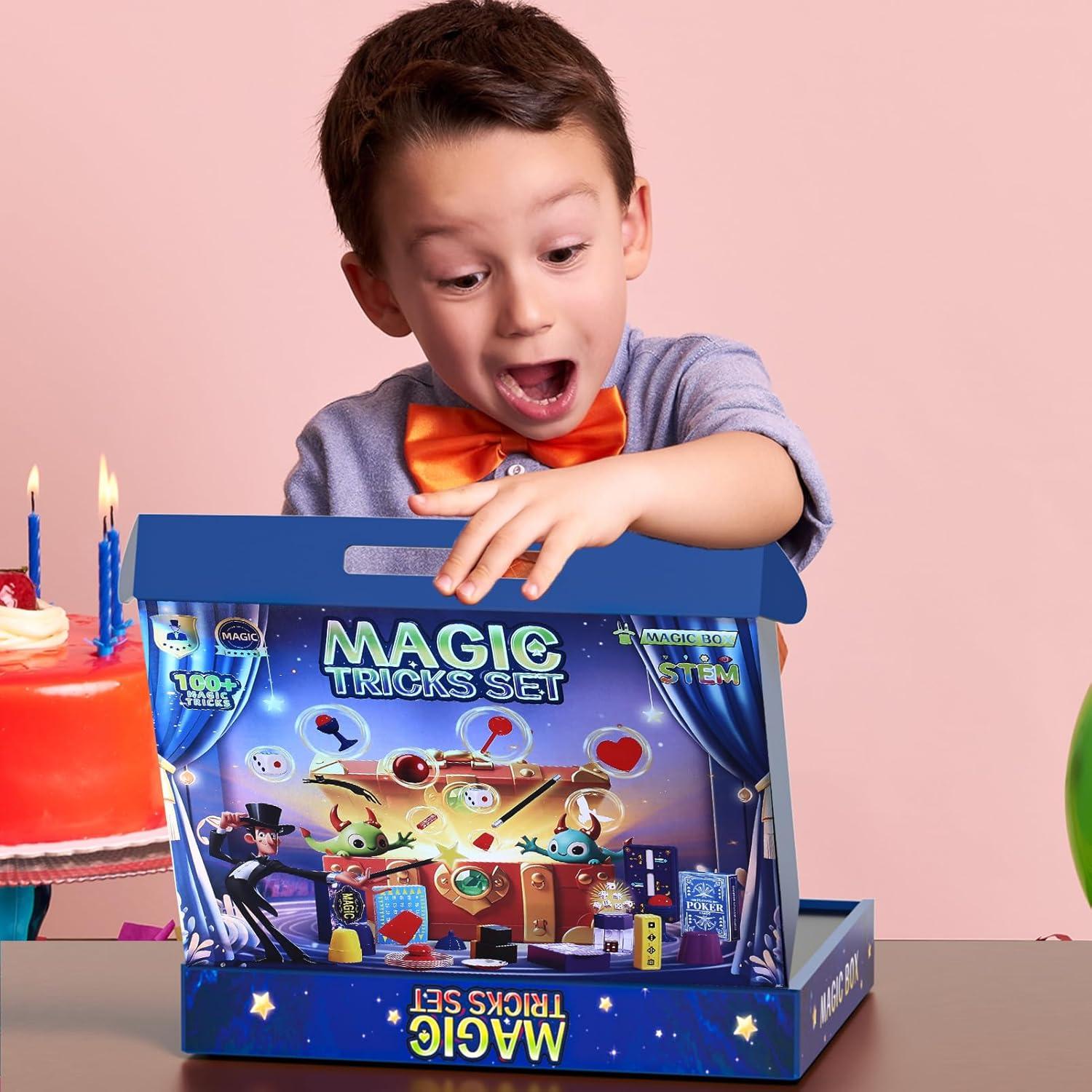 Set de magia para niños Luluckck - 100+ trucos y disfraz