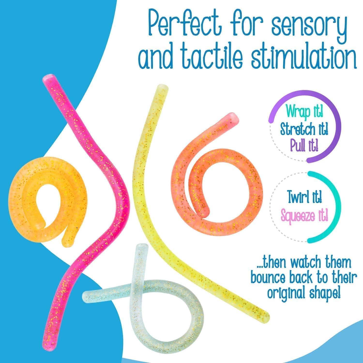 Cadenas Sensoriales Brillantes IMPRESA - Juguete Antiestrés Mediano