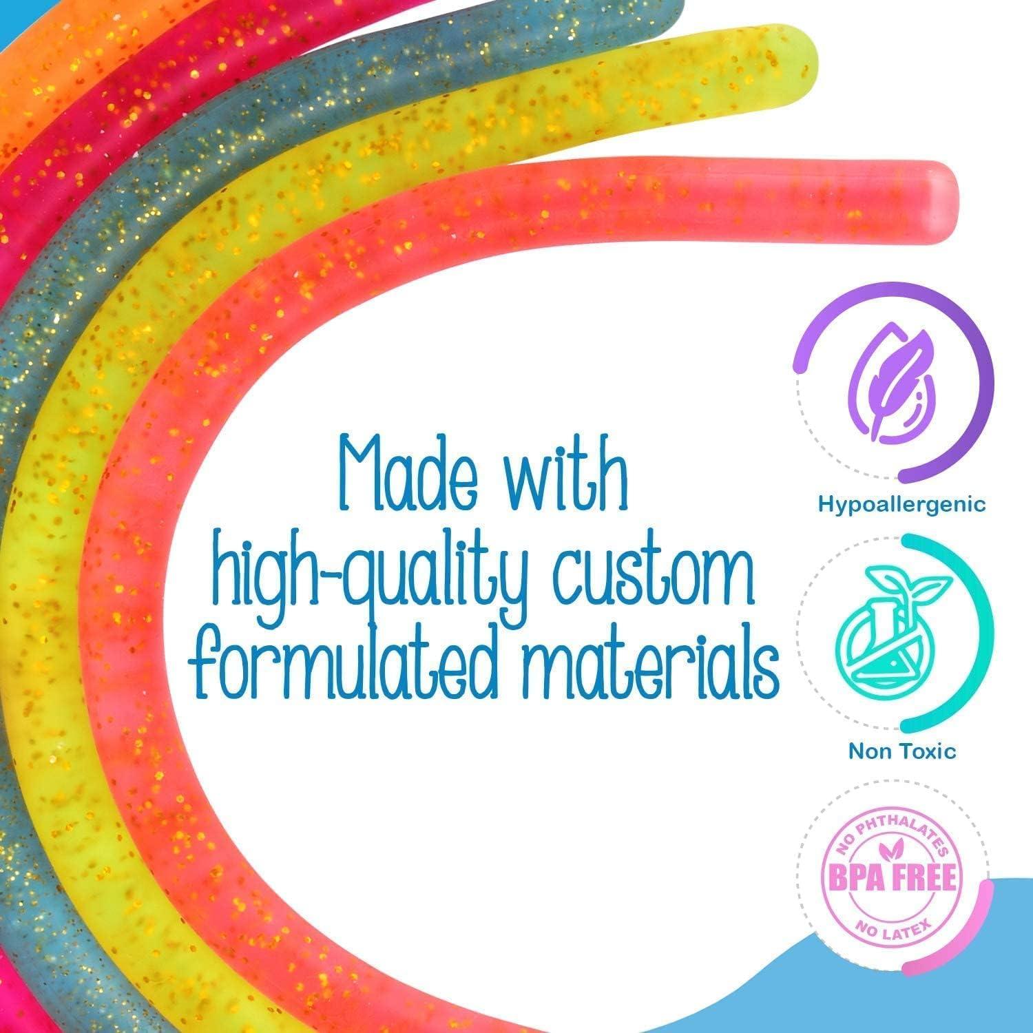 Cadenas Sensoriales Brillantes IMPRESA - Juguete Antiestrés Mediano