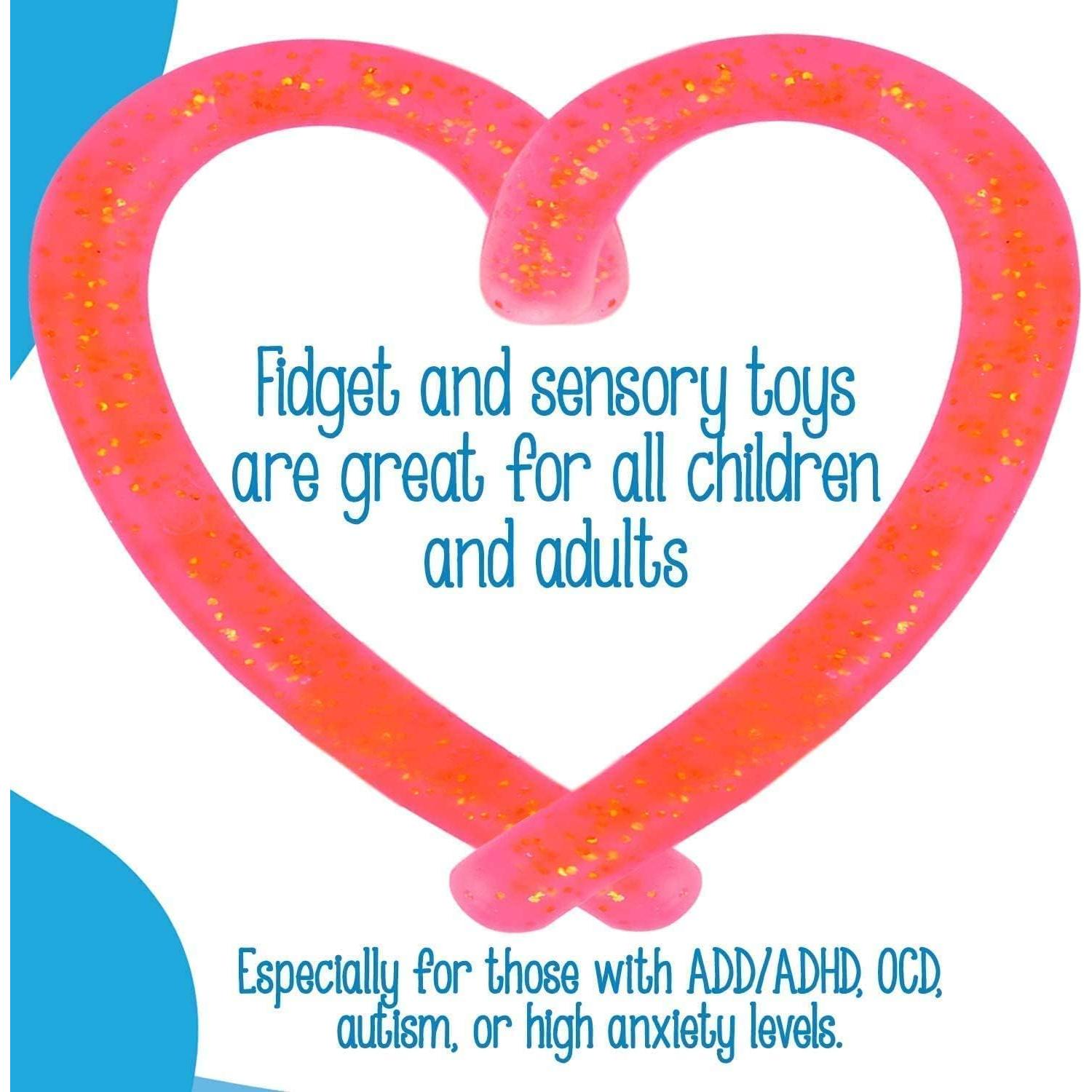 Cadenas Sensoriales Brillantes IMPRESA - Juguete Antiestrés Mediano