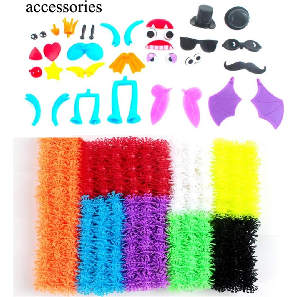 OMGOD 640 Piezas Bloques Adhesivos de Construcción Juguetes STEM