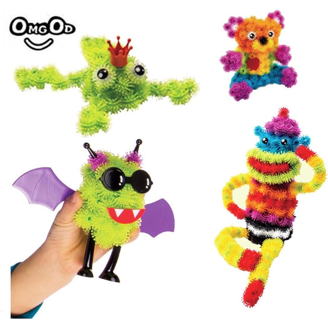 OMGOD 640 Piezas Bloques Adhesivos de Construcción Juguetes STEM