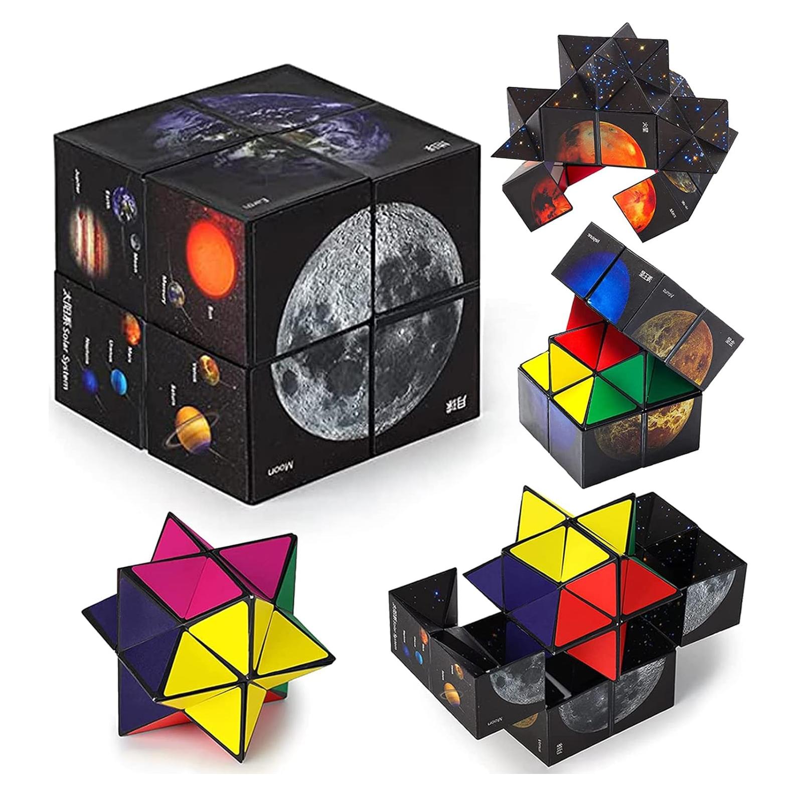 Cubo Mágico Antiestrés 2 en 1 Luaxkpi para Niños 6 a 12 Años