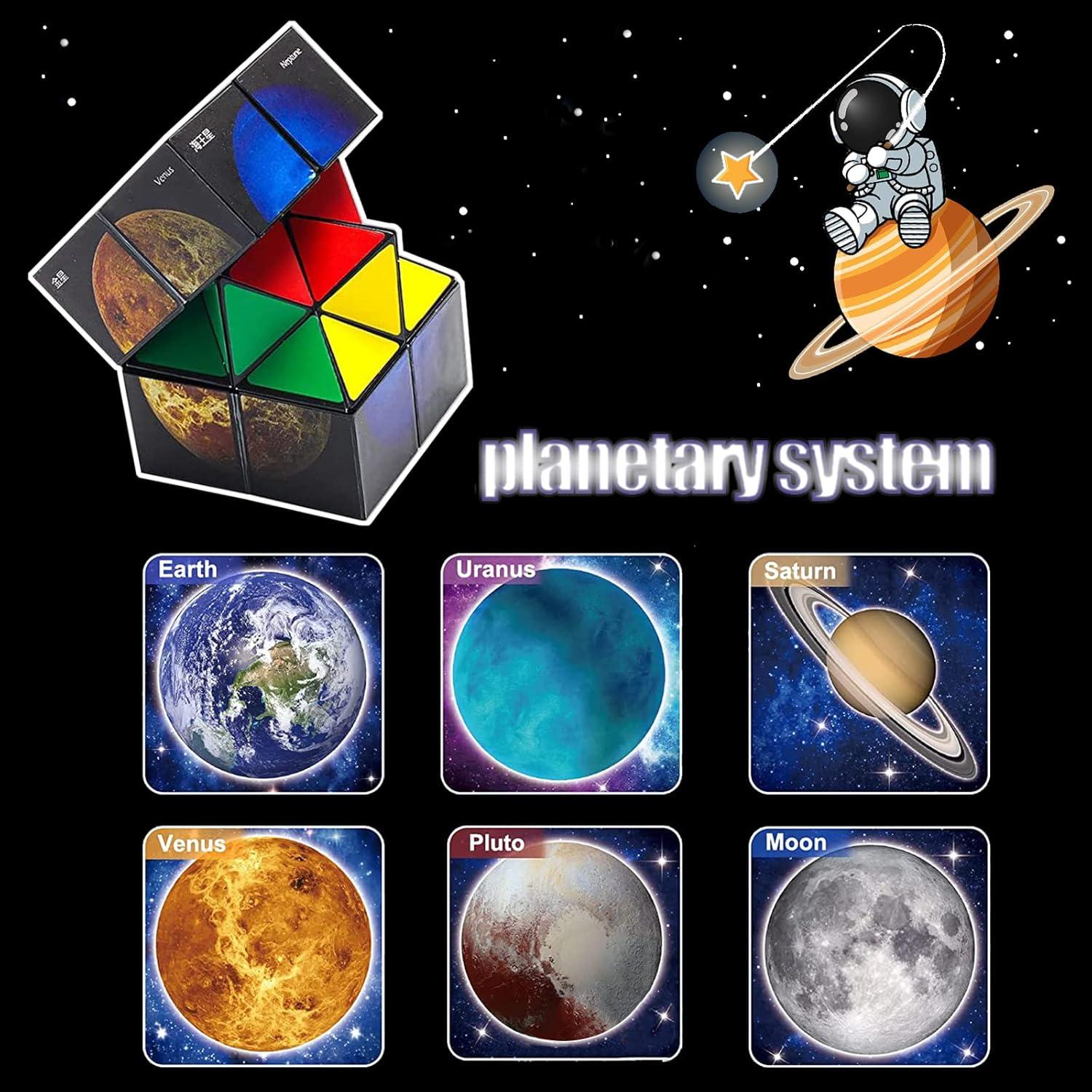Cubo Mágico Antiestrés 2 en 1 Luaxkpi para Niños 6 a 12 Años