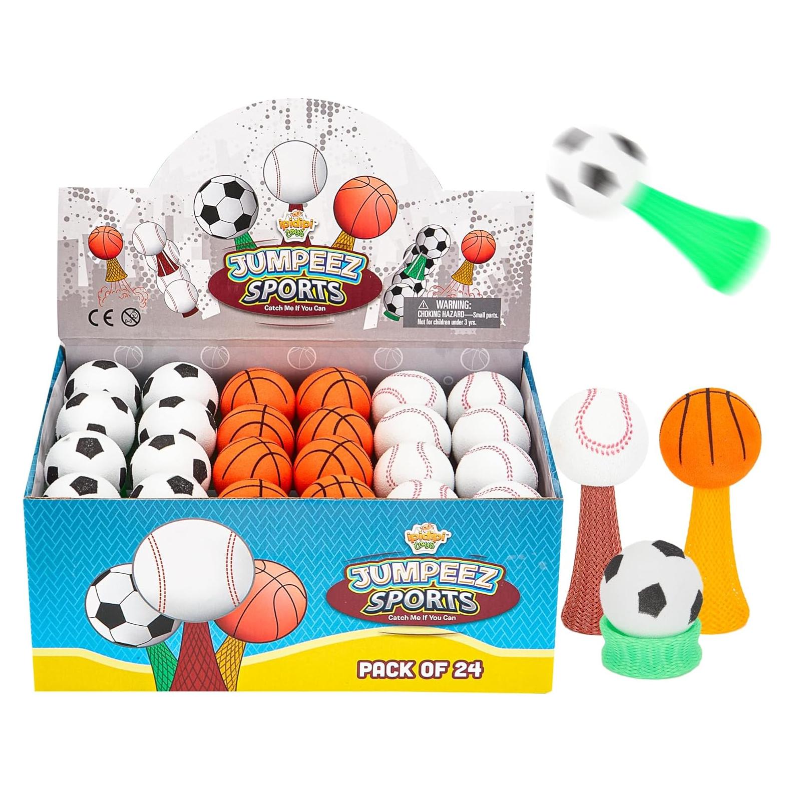 Lanzadores de Cohetes Jumpeez Sports - Paquete de 24 Juguetes