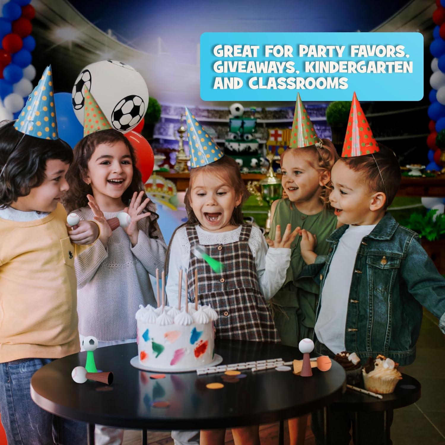 Lanzadores de Cohetes Jumpeez Sports - Paquete de 24 Juguetes