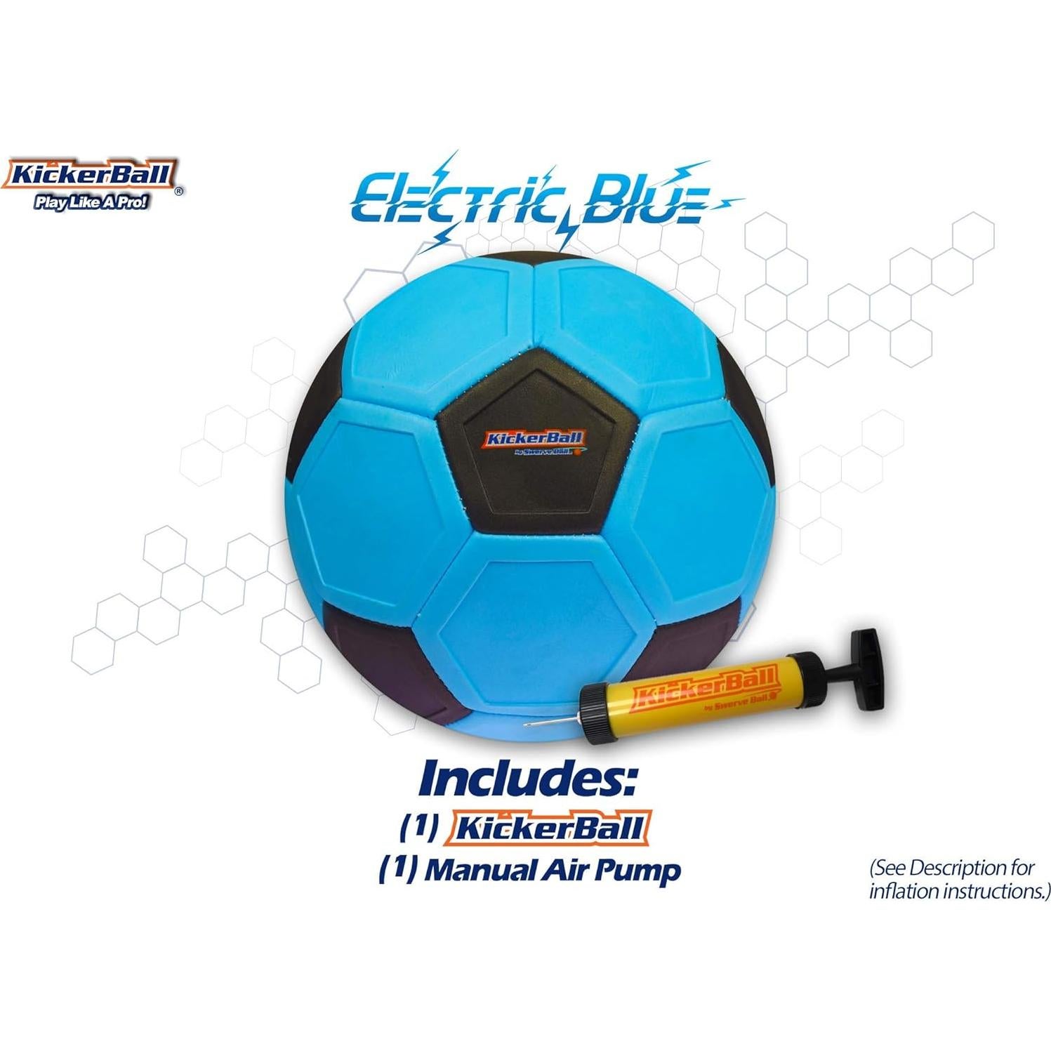 Pelota de Fútbol Kickerball Tamaño 4 Azul - Efectos y Curvas