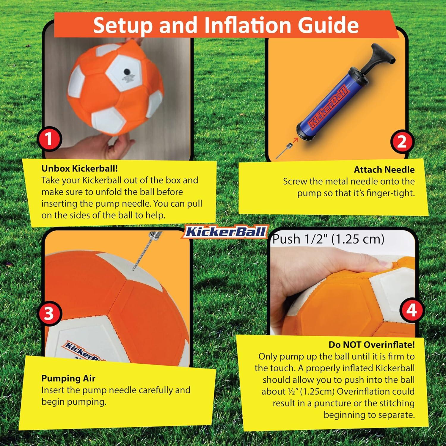 Pelota de Fútbol Kickerball Tamaño 4 Azul - Efectos y Curvas