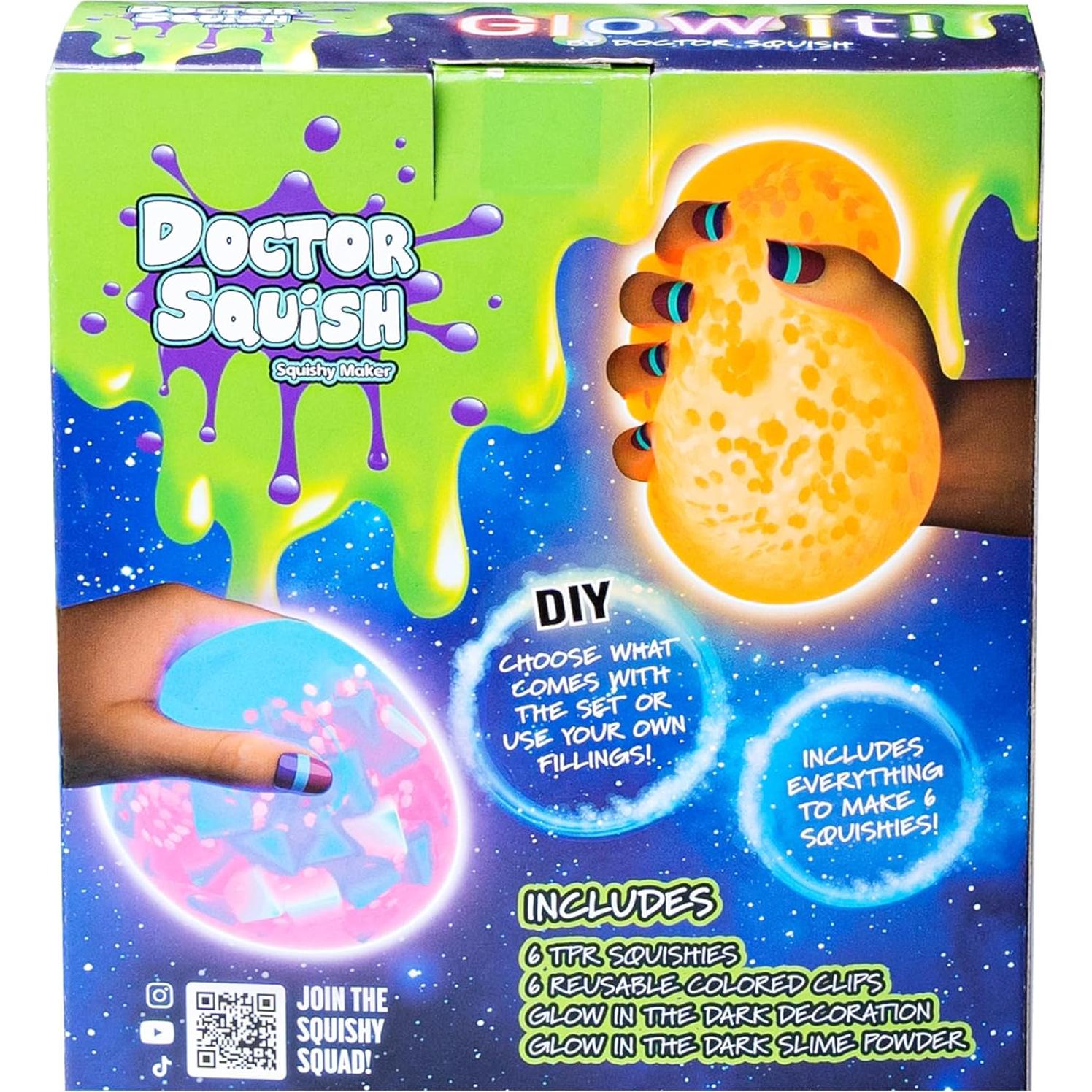 Kit de Recarga Doctor Squish Squishy Maker Brilla en la Oscuridad