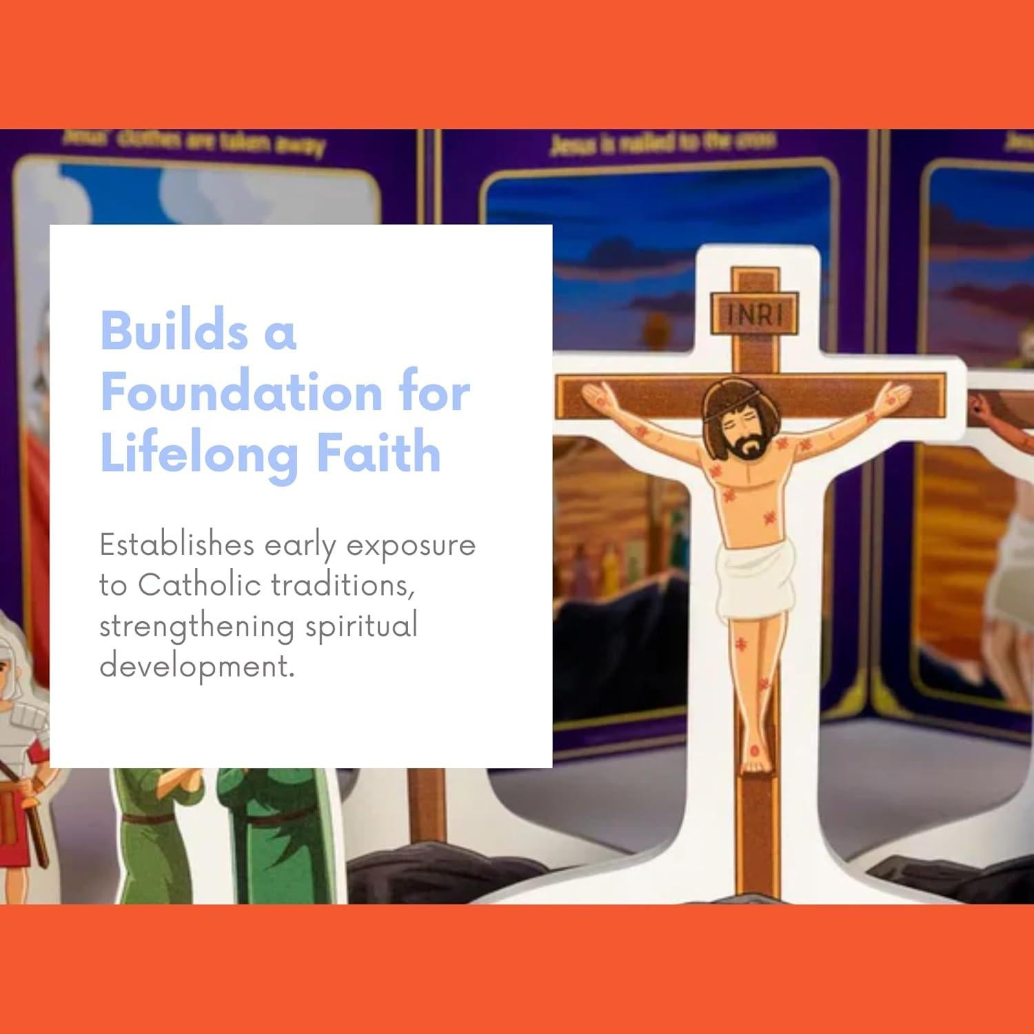 Juego de Estaciones de la Cruz Hermano Francisco 26 Piezas