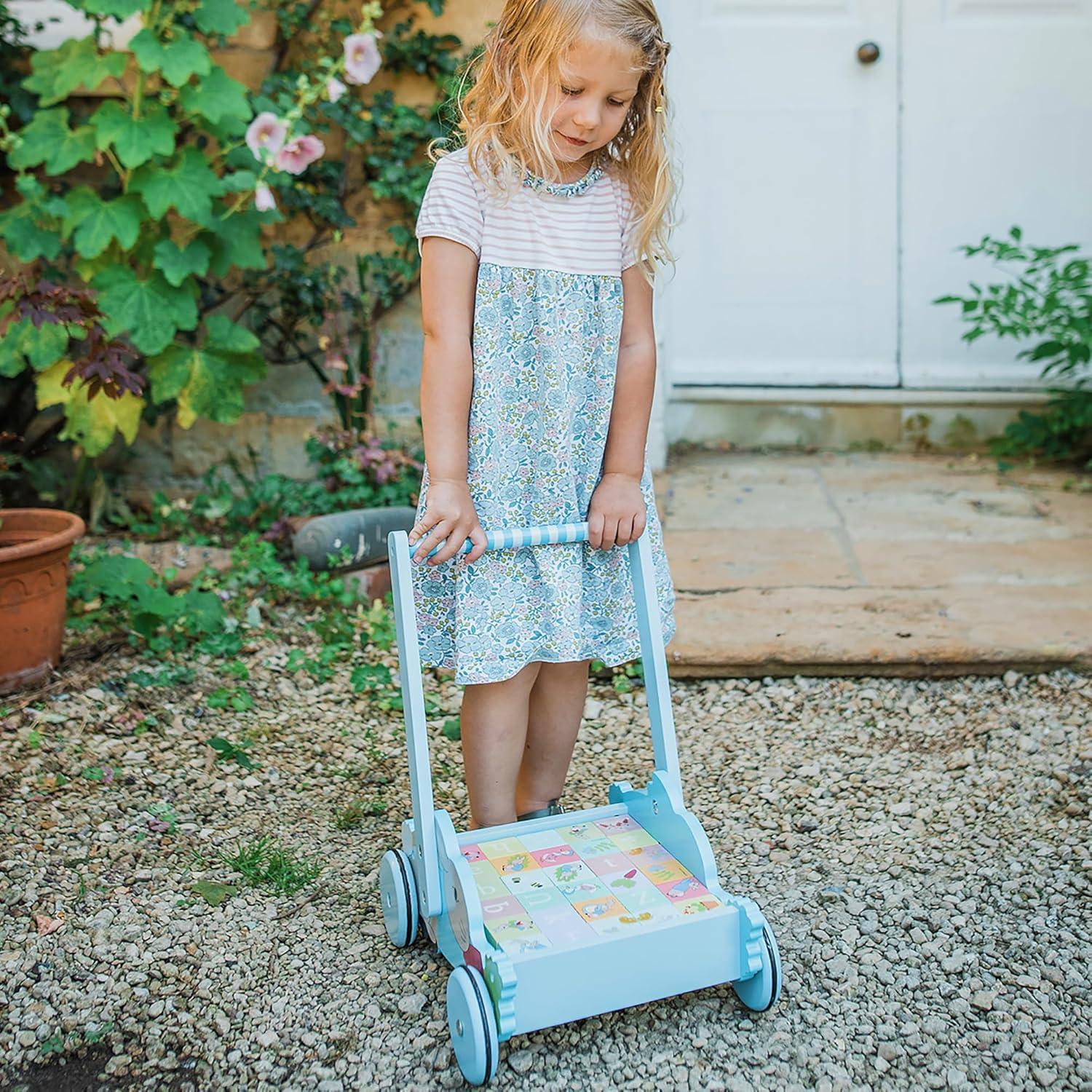 Carro de Bloques de Madera Peter Rabbit - Juguete Educativo 1+