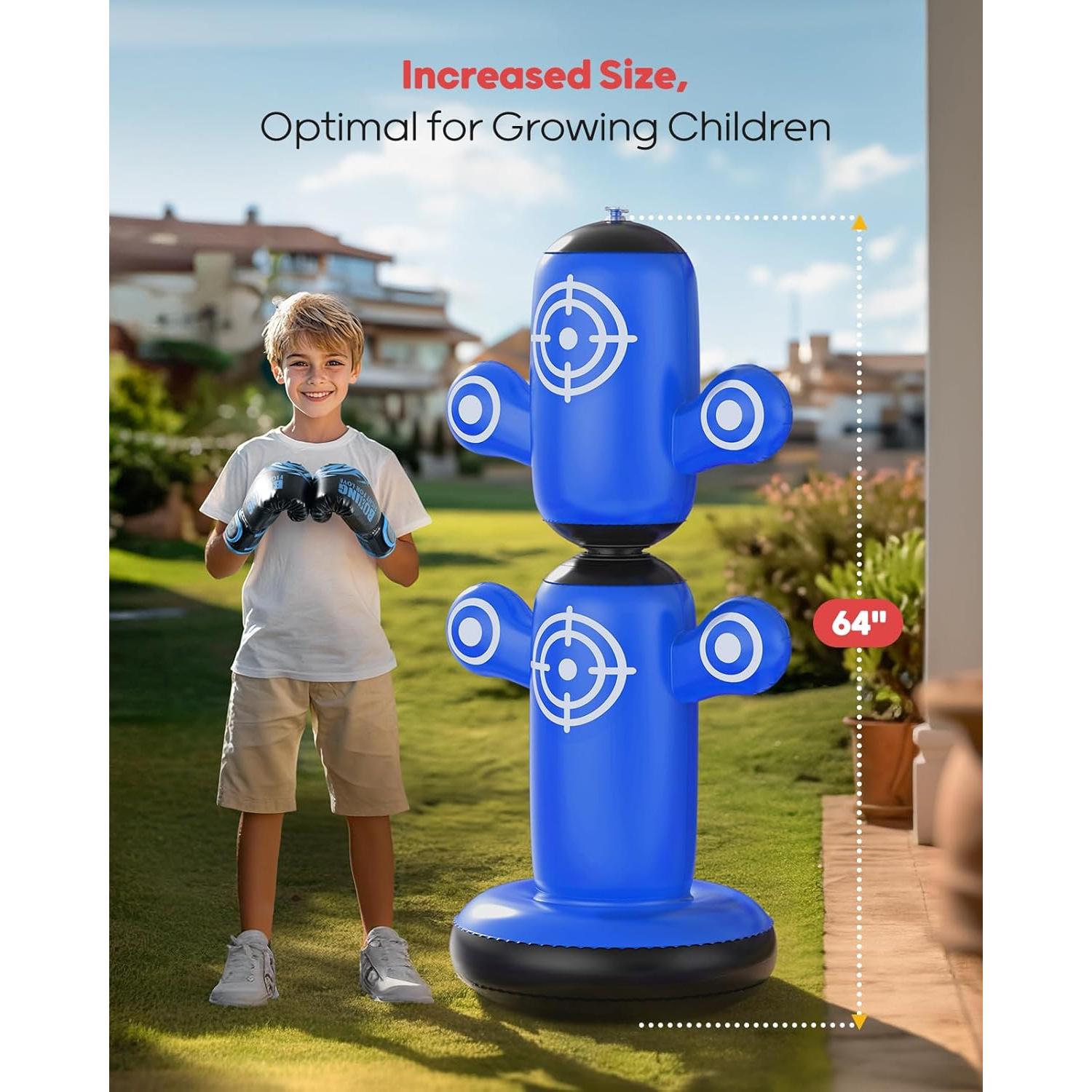 Bolsa de Boxeo Rotativa 360° QPAU 162.5 cm con Guantes