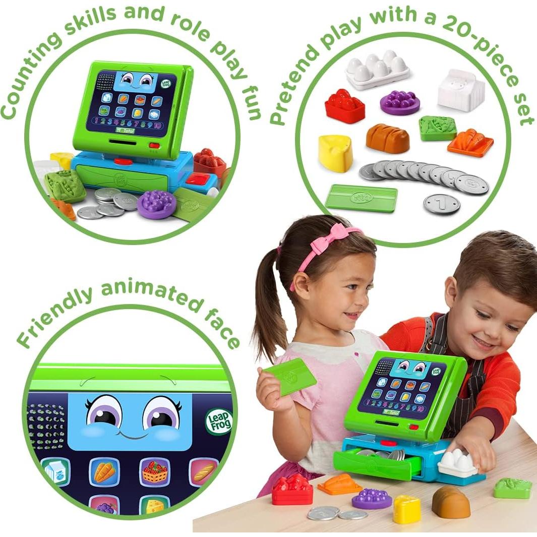 LeapFrog Caja Registradora Interactiva Verde 20 Piezas