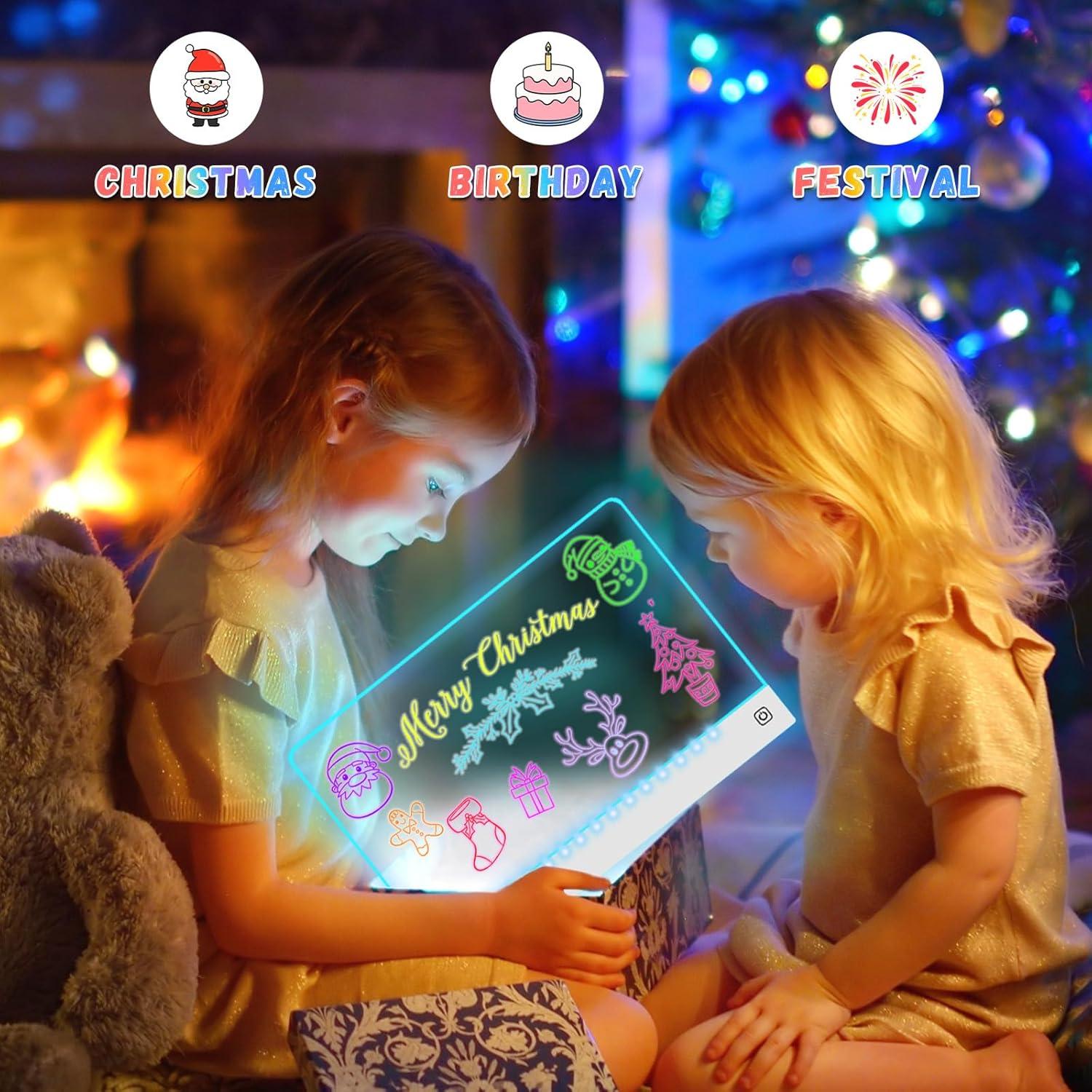 Tablero de Dibujo LED YONHAN 27.9x35.6cm Recargable Multicolor